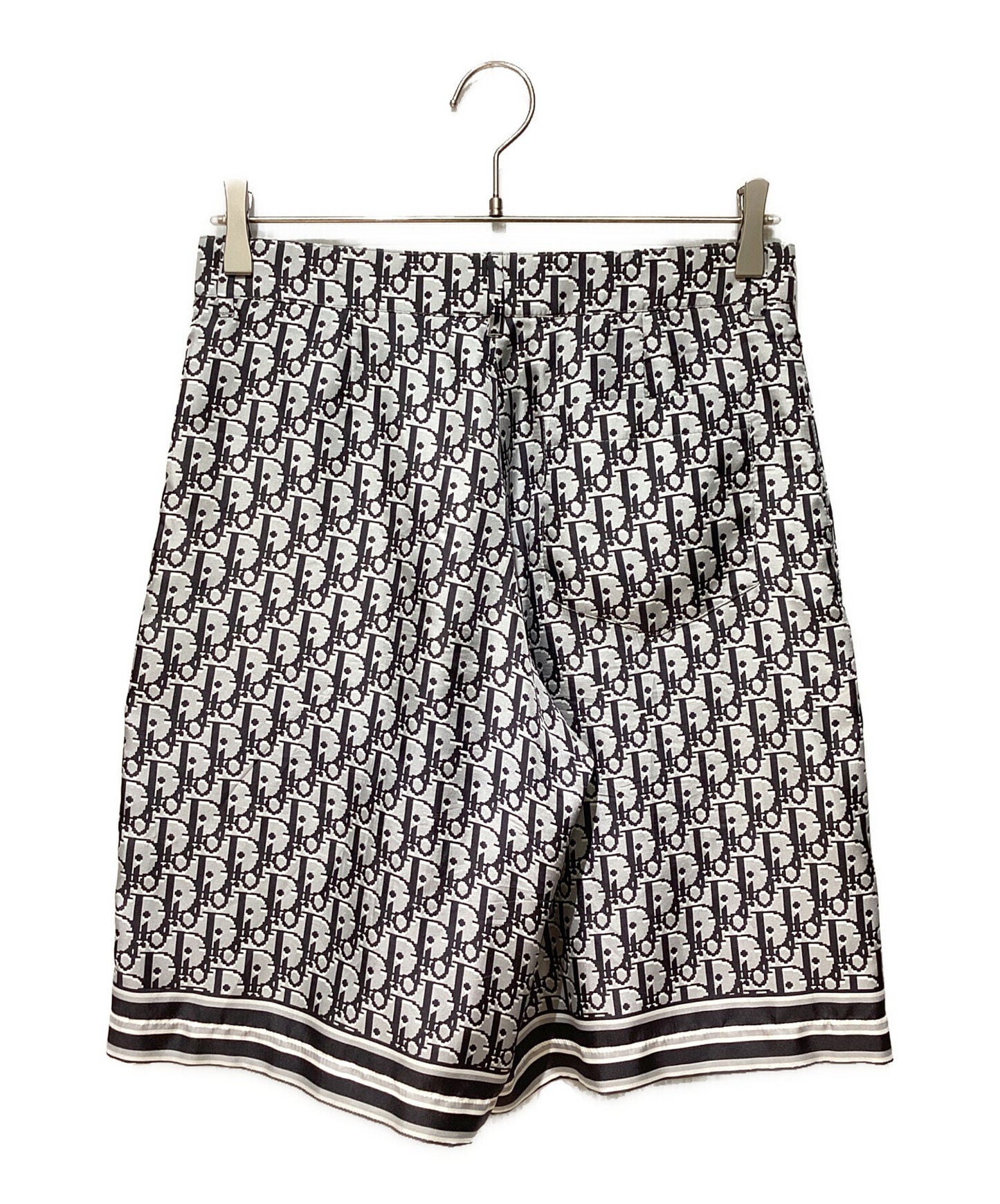 [Pre-owned] Dior 20SS OBLIQUE PIXEL BERMUDA SHORTS / Oblique silk half pants 013C121A4751