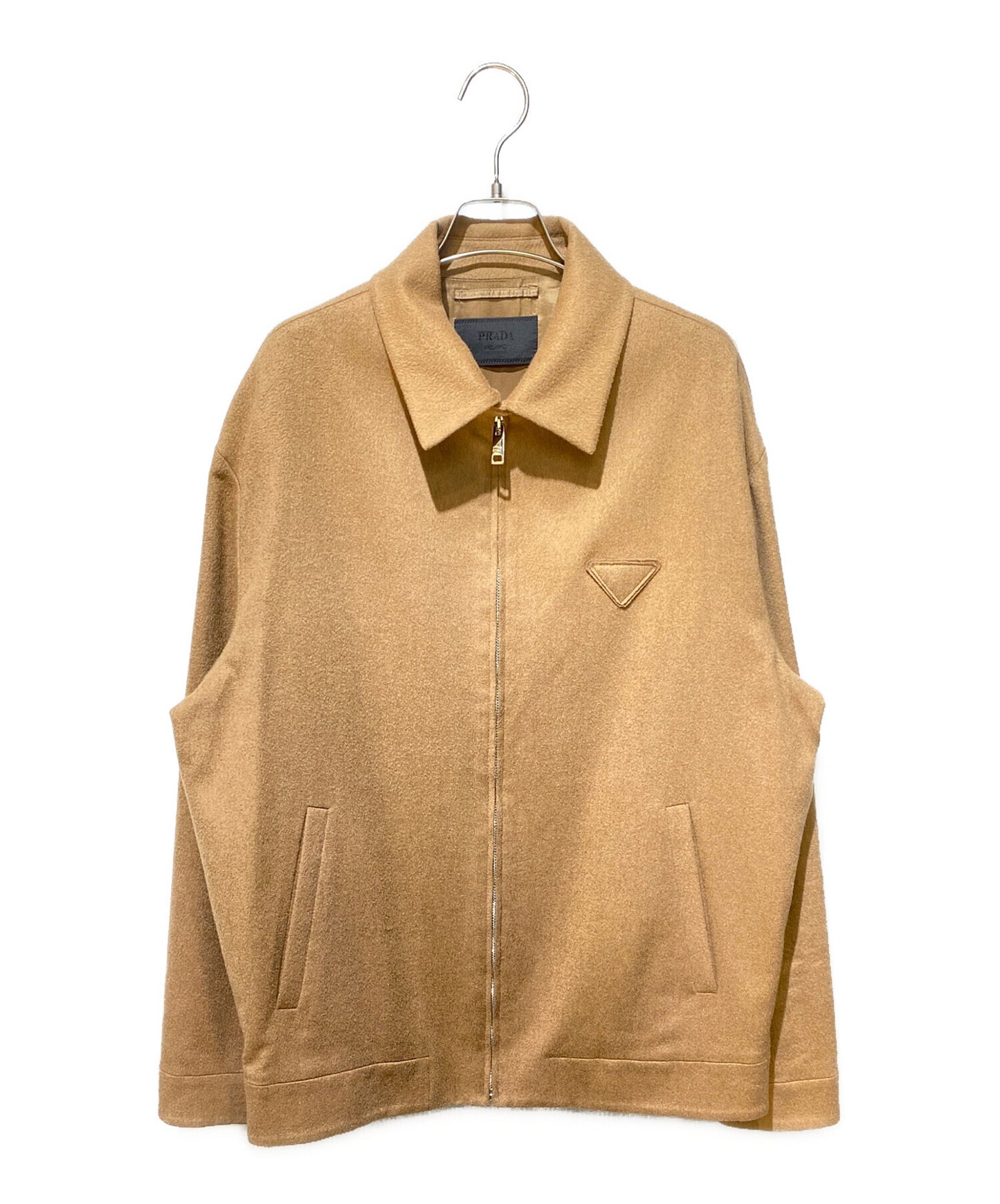 [Pre-owned] PRADA Camel Hair Blouson Jacket SGC291 S232
