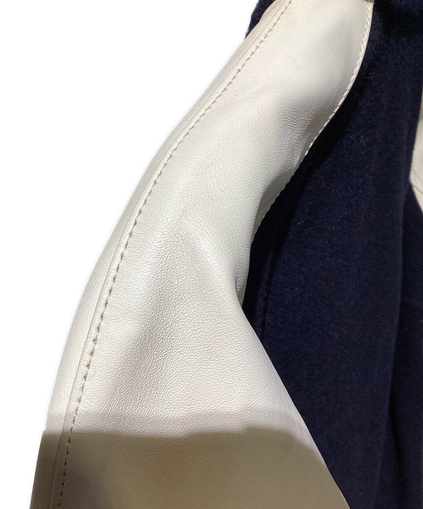 [Pre-owned] eYe COMME des GARCONS JUNYAWATANABE MAN ×JOHNSON LEATHERS Stadium jacket/leather jacket WH-J901