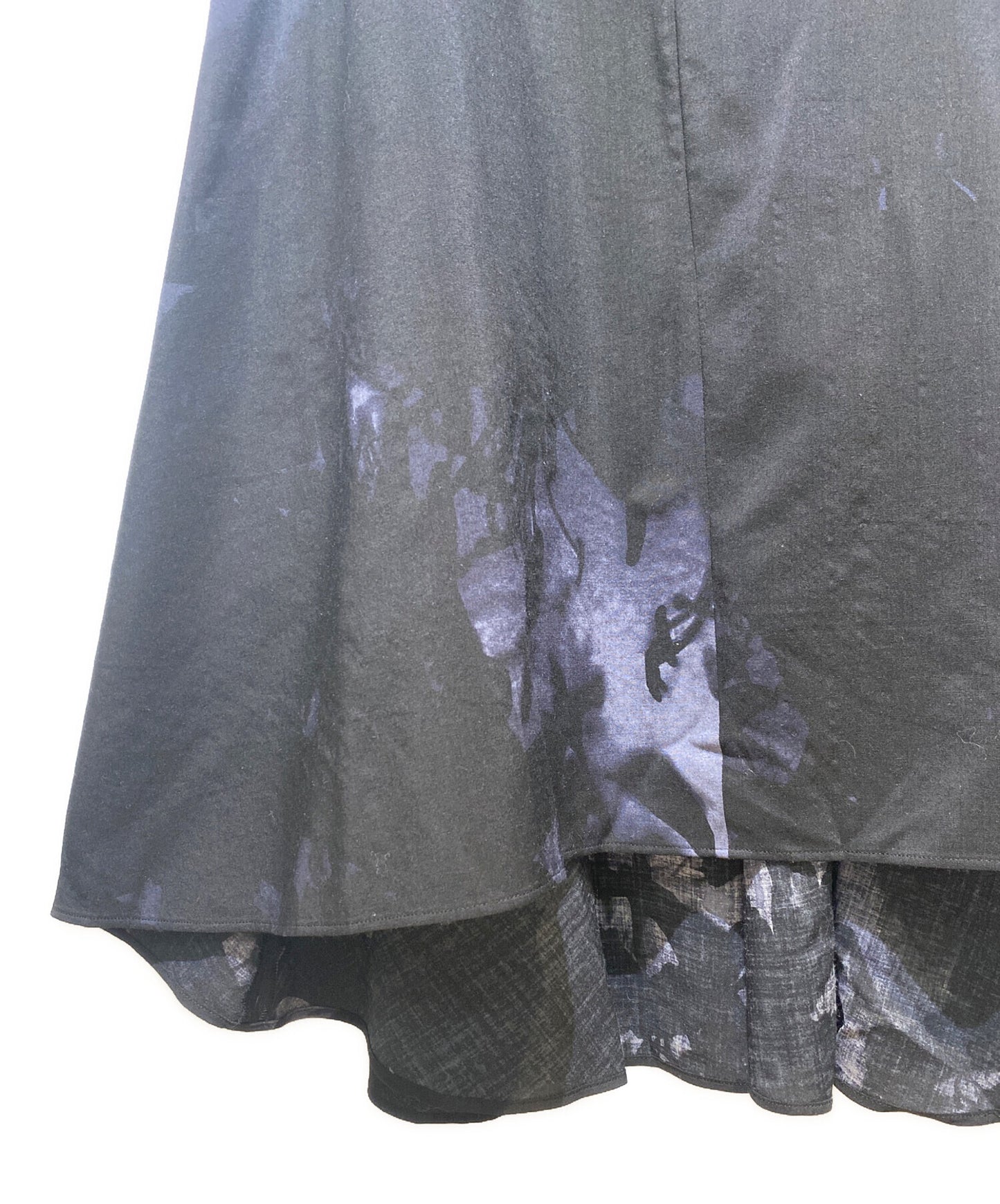 [Pre-owned] Y's WOOL FLOWER SHADOW PRINT DRESS YC-D18-128