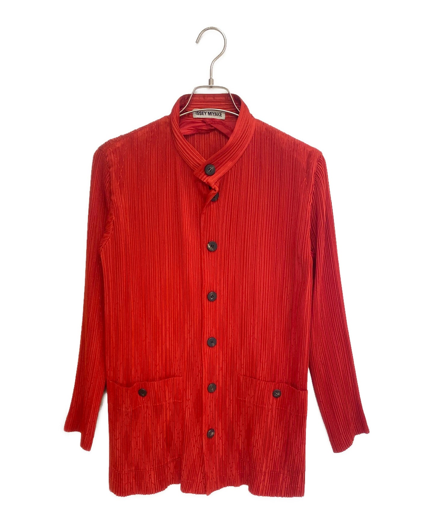 [Pre-owned] ISSEY MIYAKE Pleated Mao collar jacket IM63-FD901