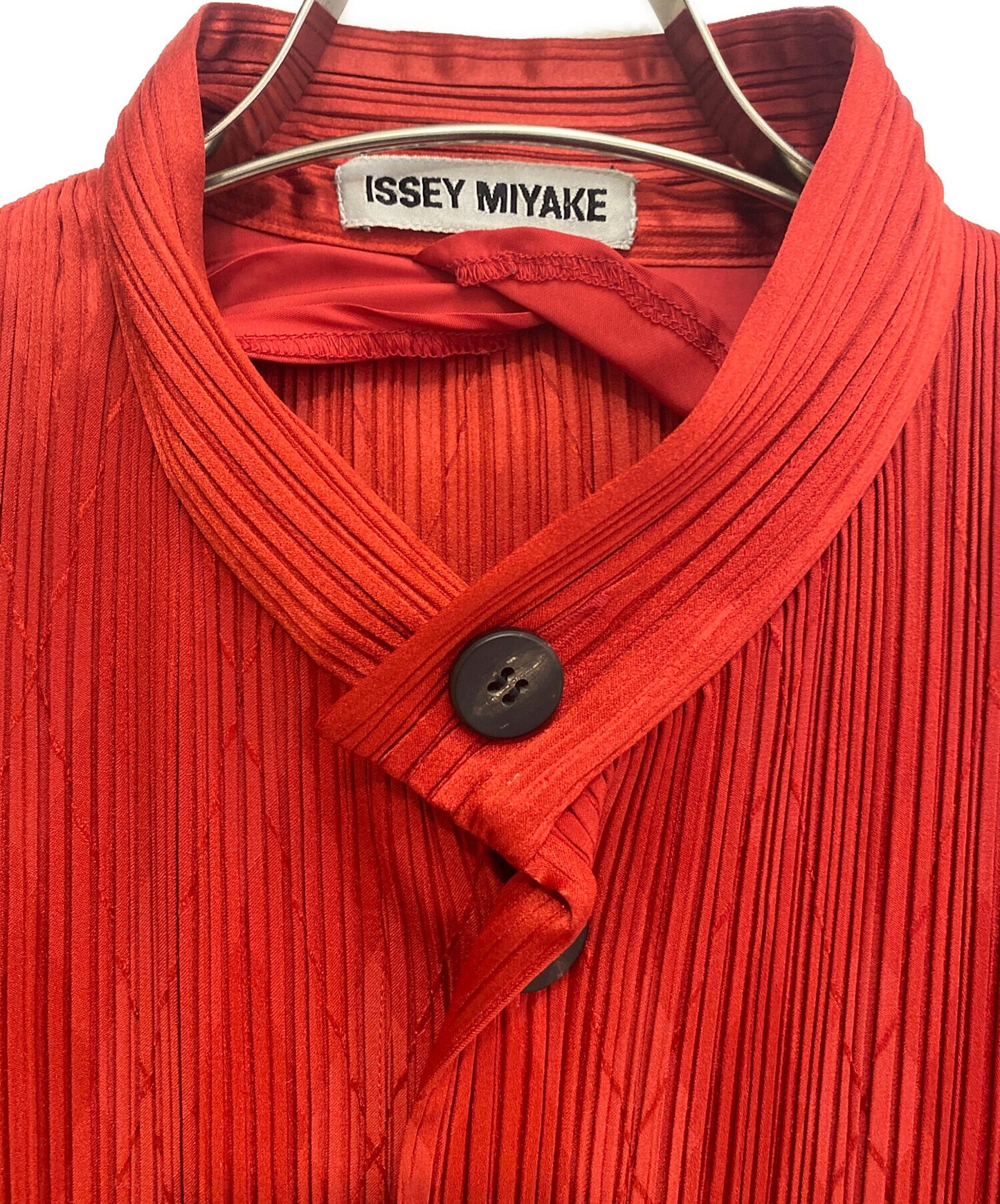 [Pre-owned] ISSEY MIYAKE Pleated Mao collar jacket IM63-FD901