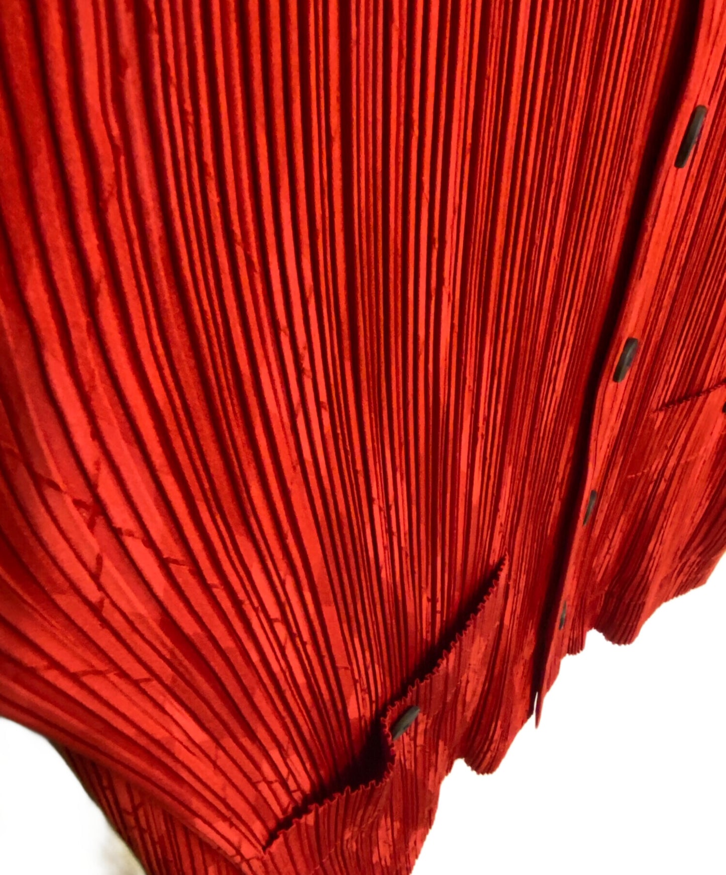 [Pre-owned] ISSEY MIYAKE Pleated Mao collar jacket IM63-FD901