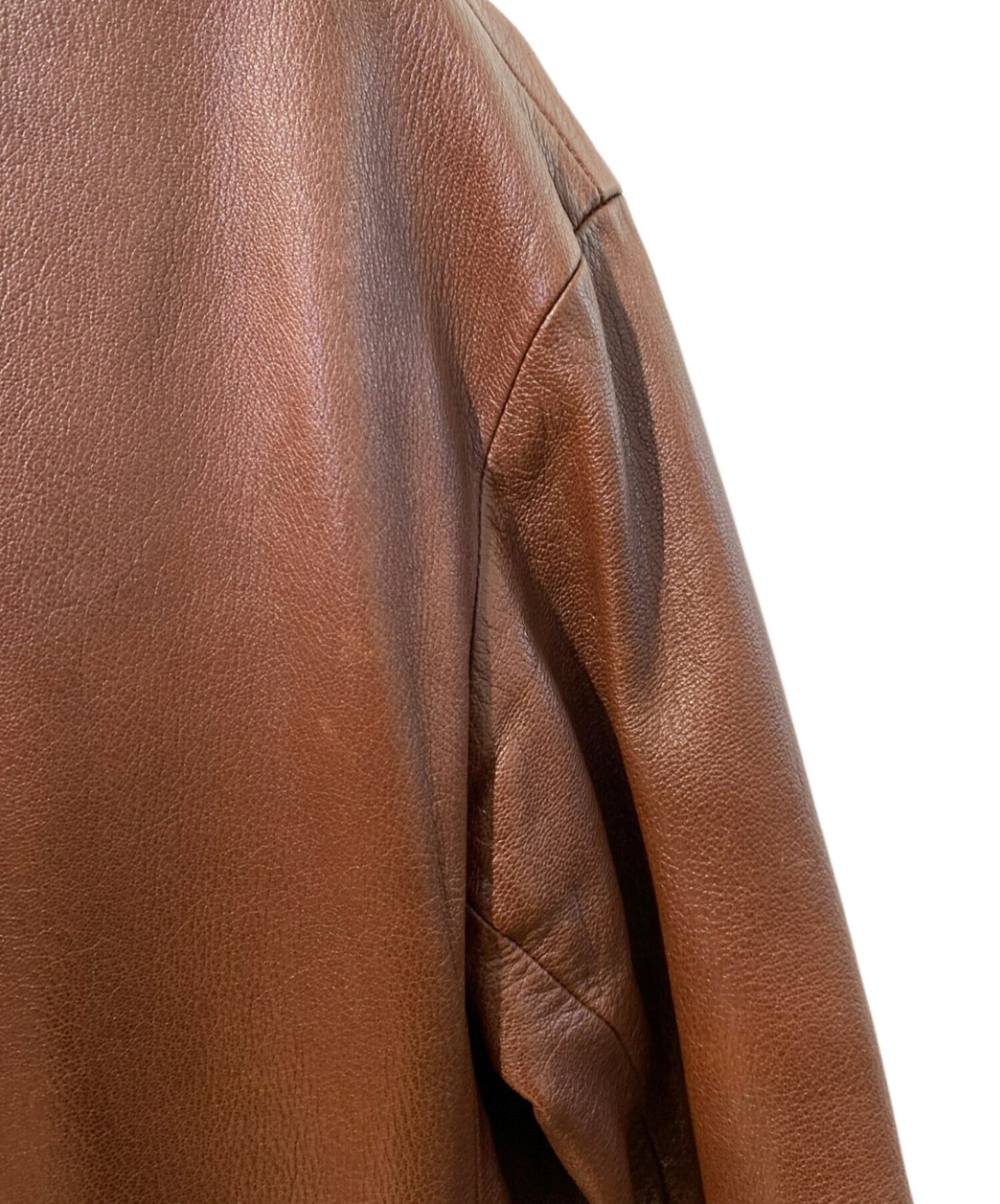 [Pre-owned] ISSEY MIYAKE Cut-off design leather coat IM83-LD002