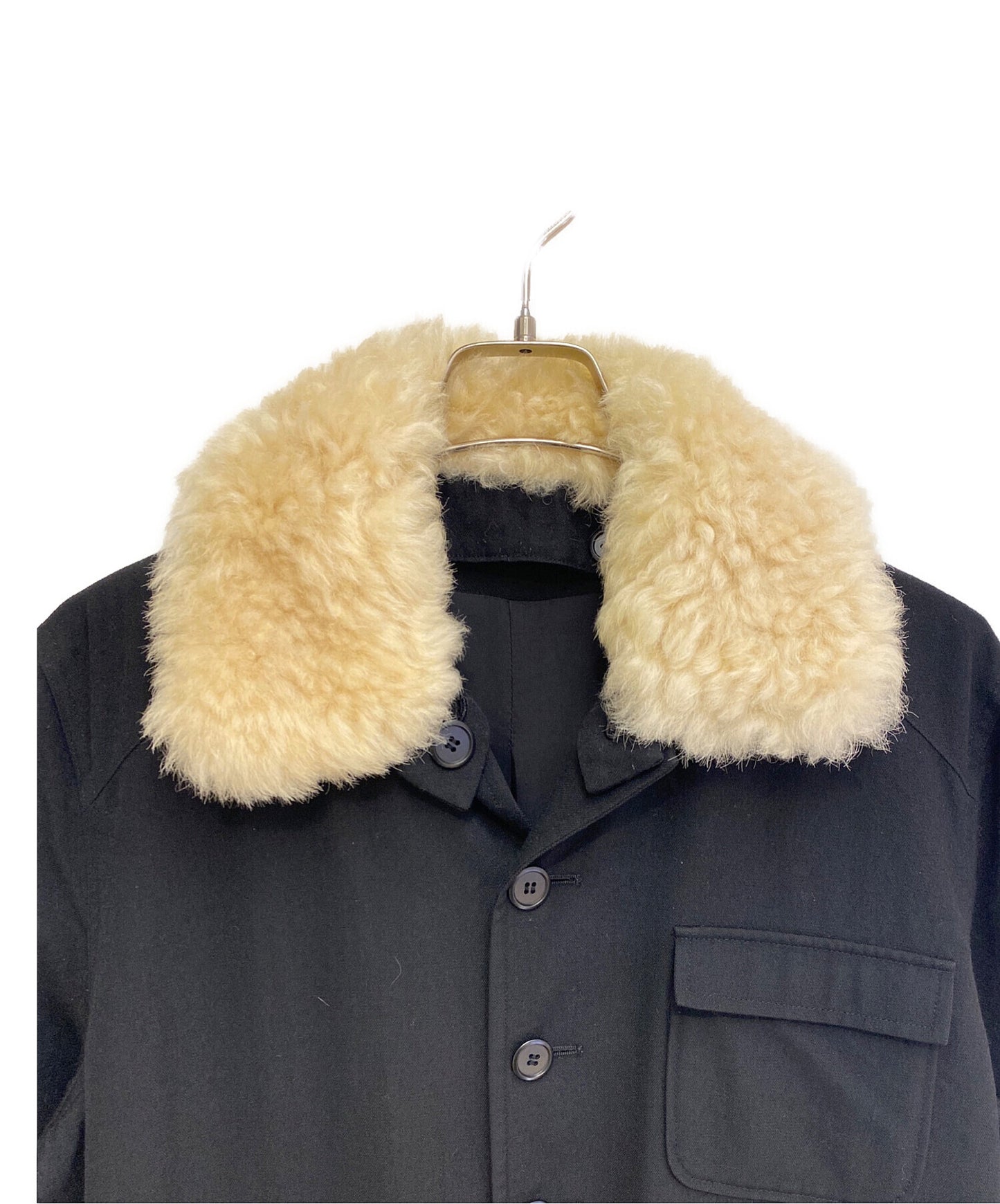 [Pre-owned] Yohji Yamamoto FEMME 02AW Collar Boa Long Jacket FM-J12-126