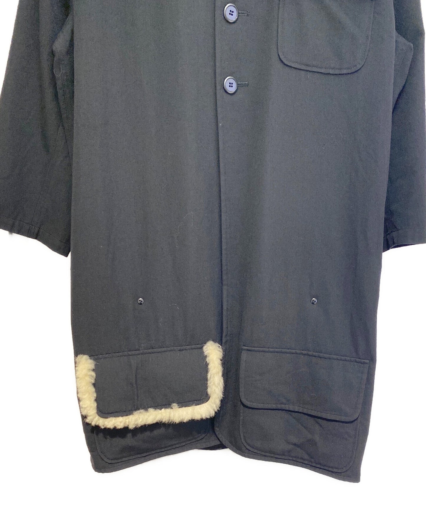 [Pre-owned] Yohji Yamamoto FEMME 02AW Collar Boa Long Jacket FM-J12-126