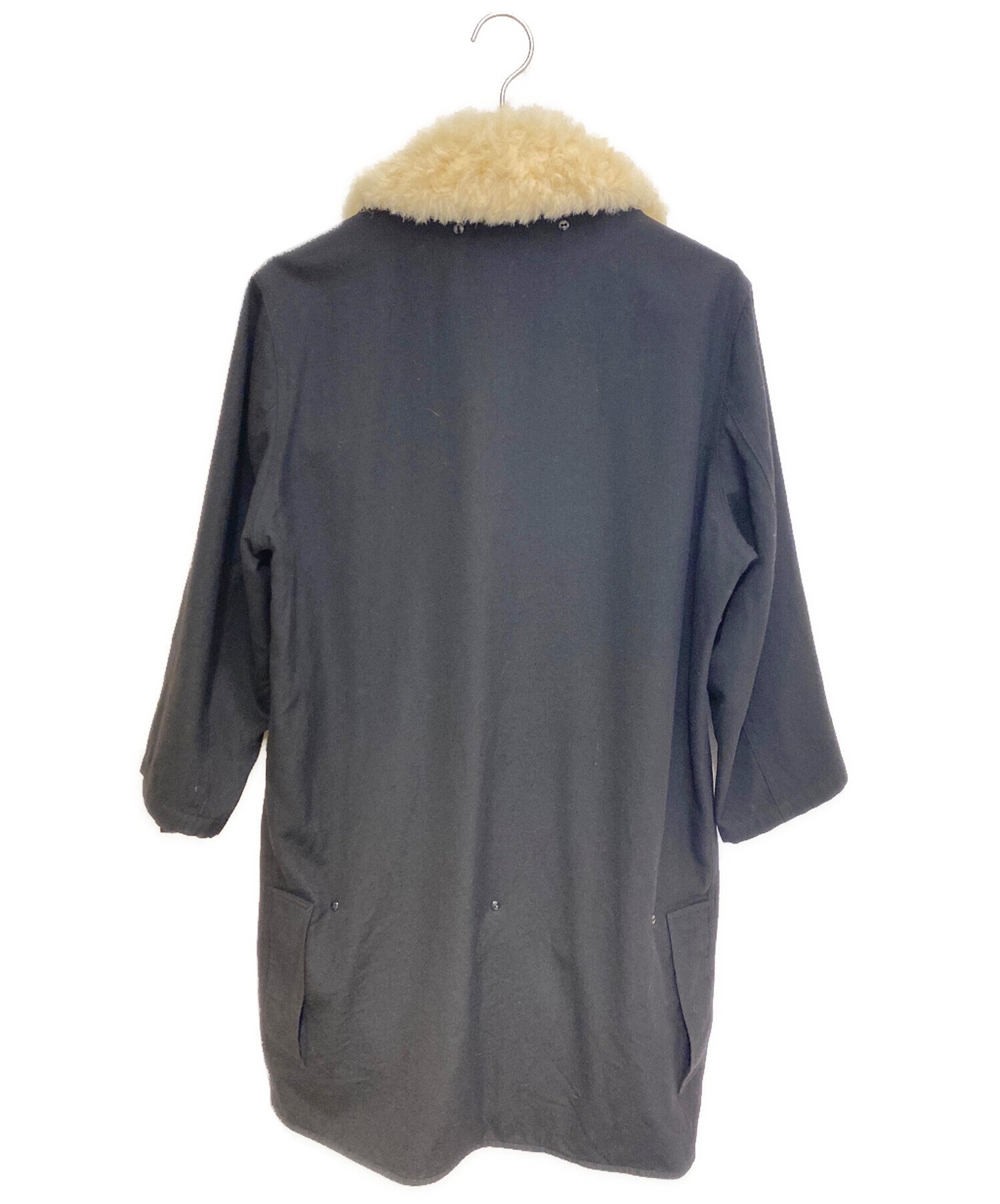 Pre-owned] Yohji Yamamoto FEMME 02AW Collar Boa Long Jacket FM-J12