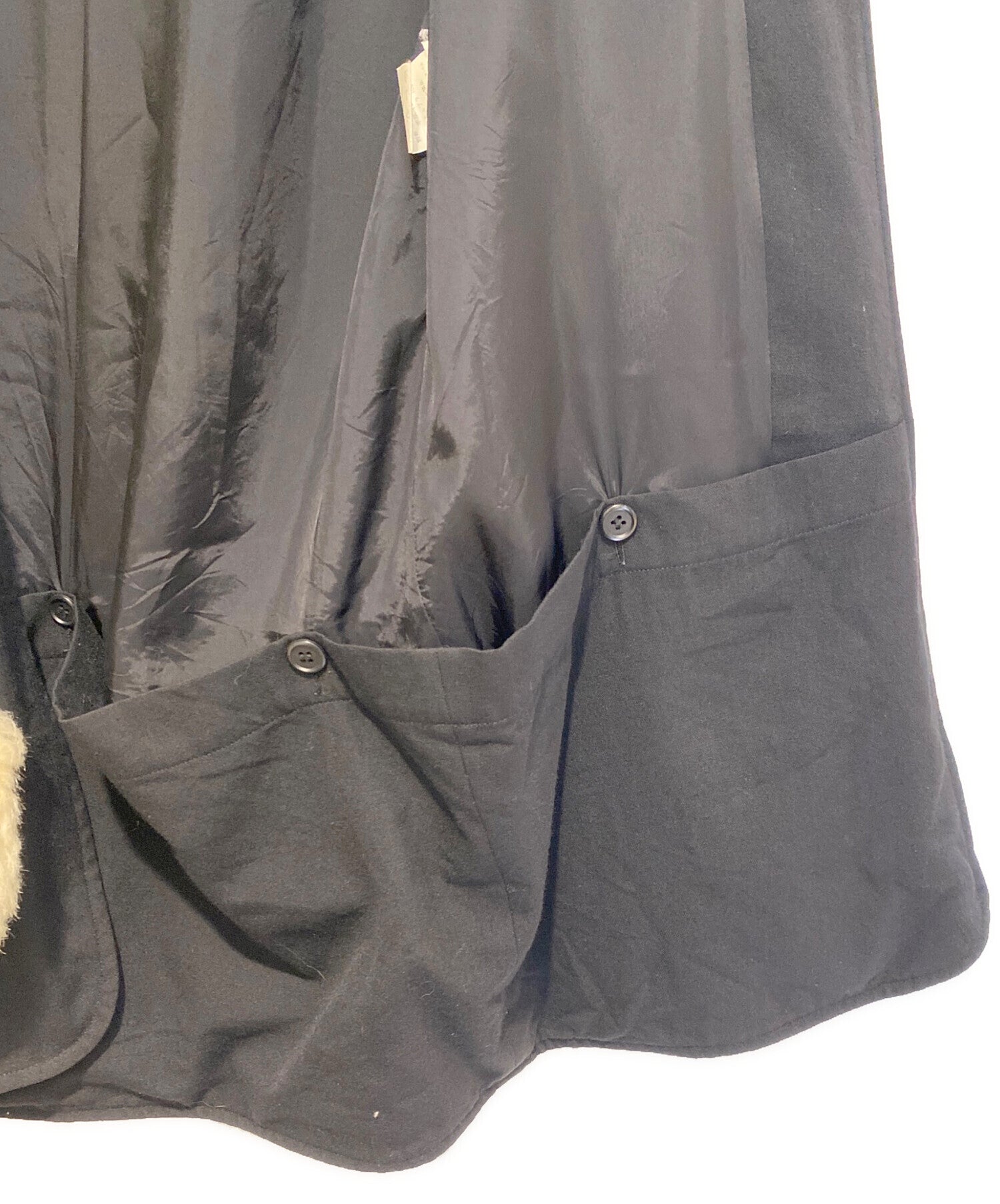Pre-owned] Yohji Yamamoto FEMME 02AW Collar Boa Long Jacket FM-J12