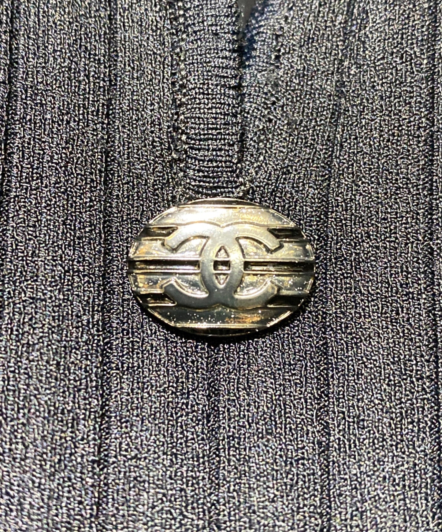 [Pre-owned] CHANEL Coco Mark Pleated Blouse P47628