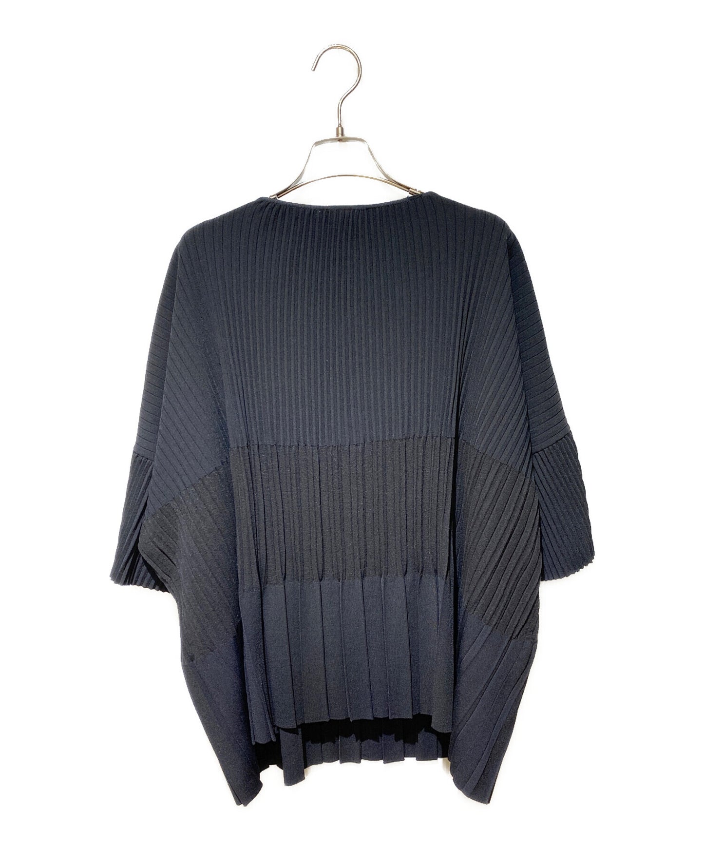 [Pre-owned] CHANEL Coco Mark Pleated Blouse P47628