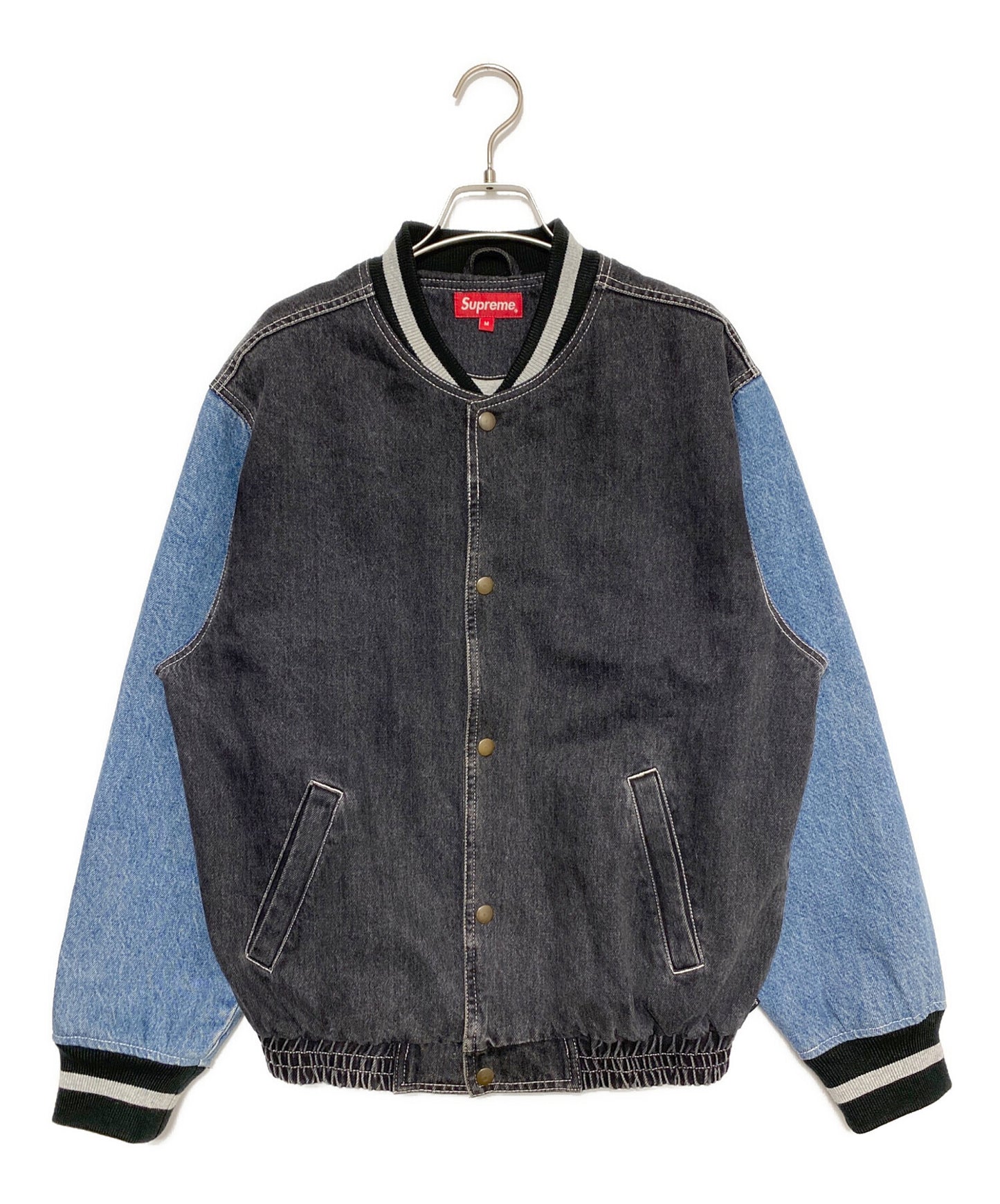 [Pre-owned] SUPREME Denim Varsity Jacket