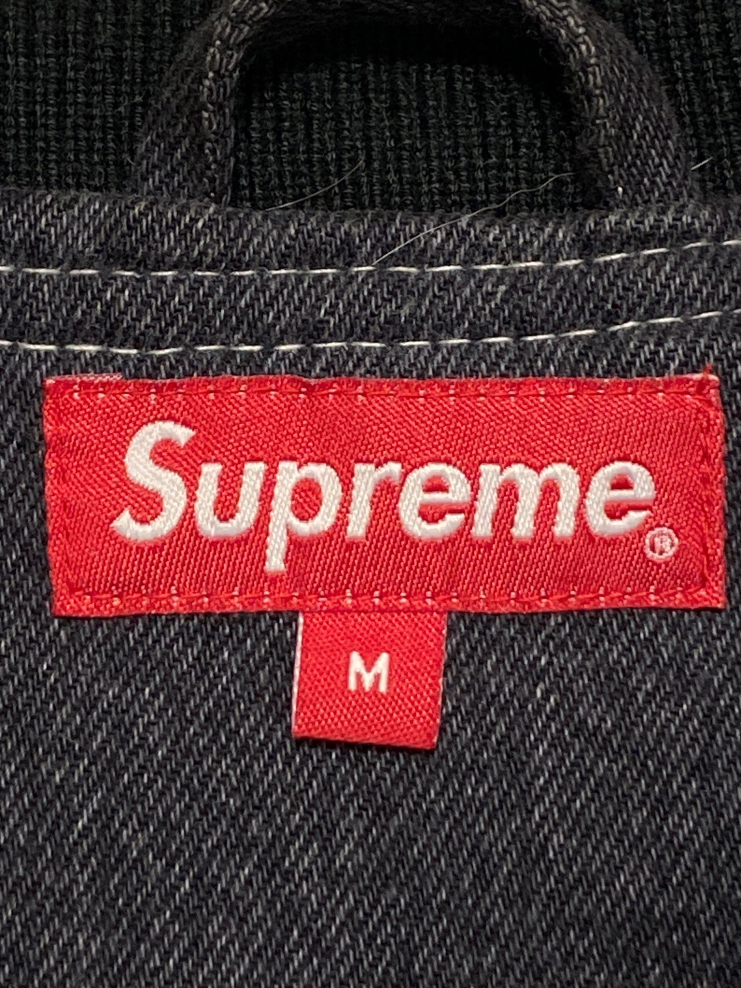 [Pre-owned] SUPREME Denim Varsity Jacket