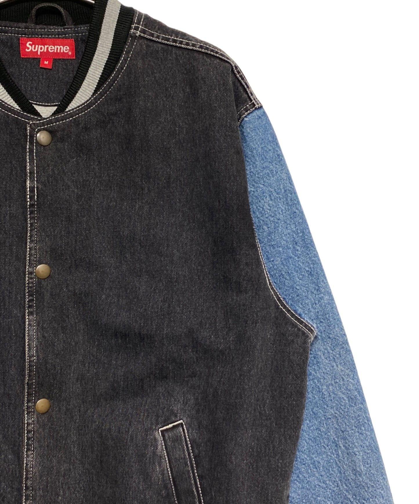 [Pre-owned] SUPREME Denim Varsity Jacket
