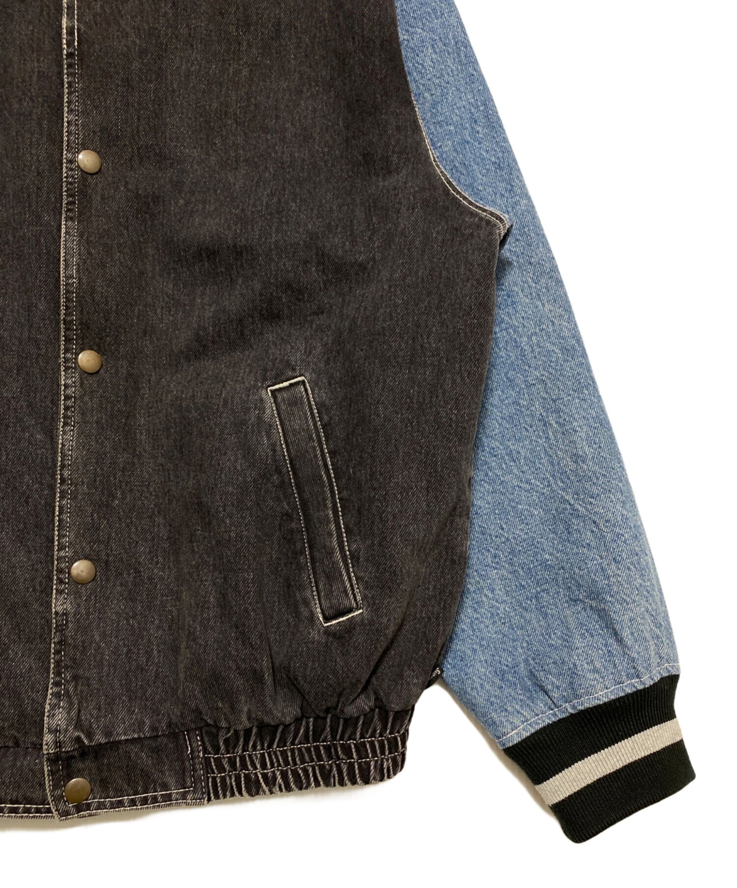 [Pre-owned] SUPREME Denim Varsity Jacket