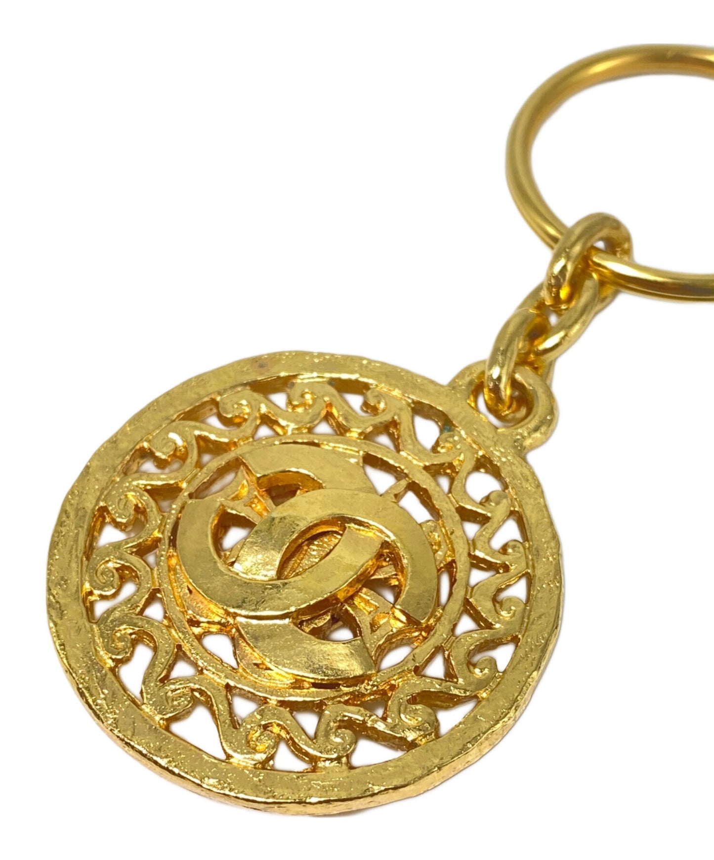 [Pre-owned] CHANEL 1995 Coco Mark Medallion Key Ring