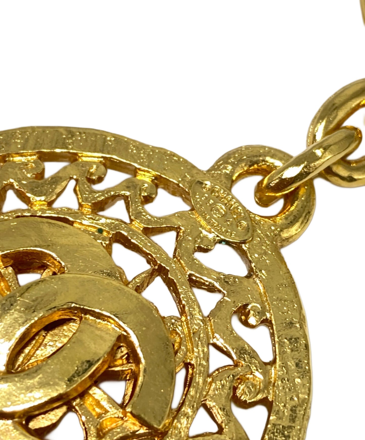 [Pre-owned] CHANEL 1995 Coco Mark Medallion Key Ring