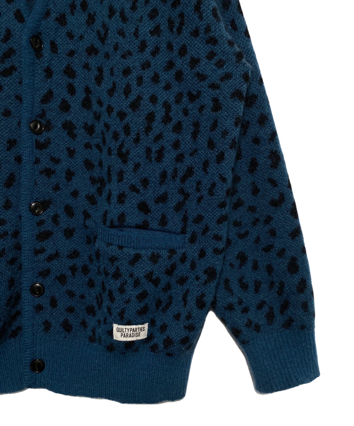 [Pre-owned] WACKO MARIA LEOPARD MOHAIR CARDIGAN ( Leopard Mohair Cardigan )
