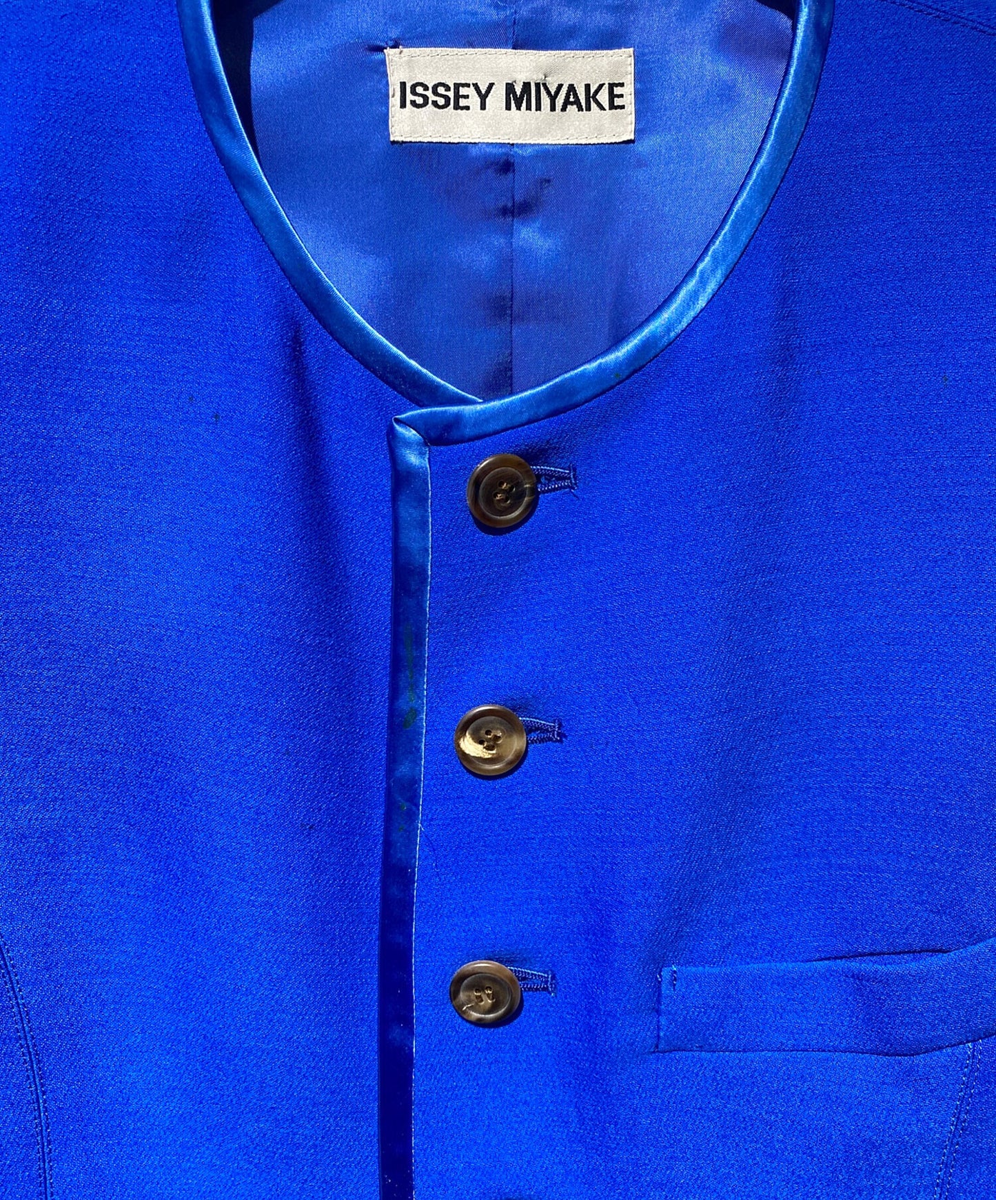 [Pre-owned] ISSEY MIYAKE collarless jacket IM63-FD031