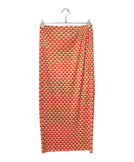 [Pre-owned] PLEATS PLEASE Triangle Pattern Pleated Skirt PP82-JG513