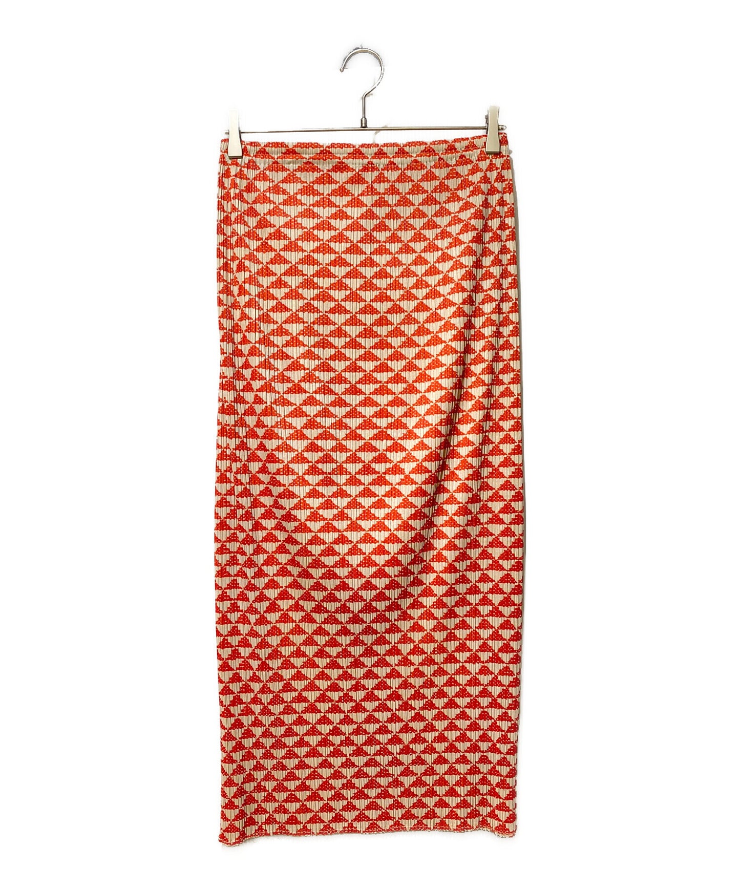 [Pre-owned] PLEATS PLEASE Triangle Pattern Pleated Skirt PP82-JG513