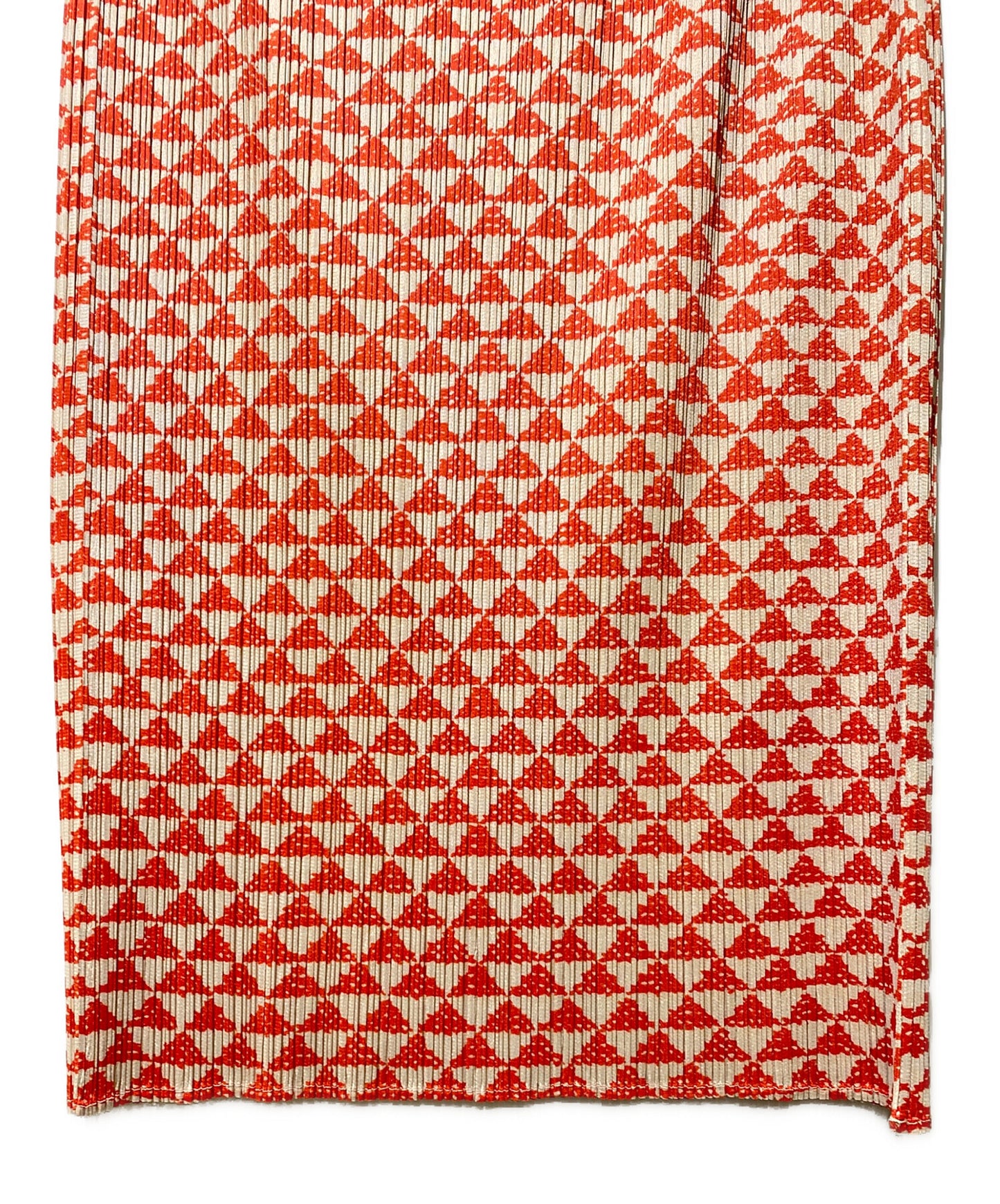 [Pre-owned] PLEATS PLEASE Triangle Pattern Pleated Skirt PP82-JG513