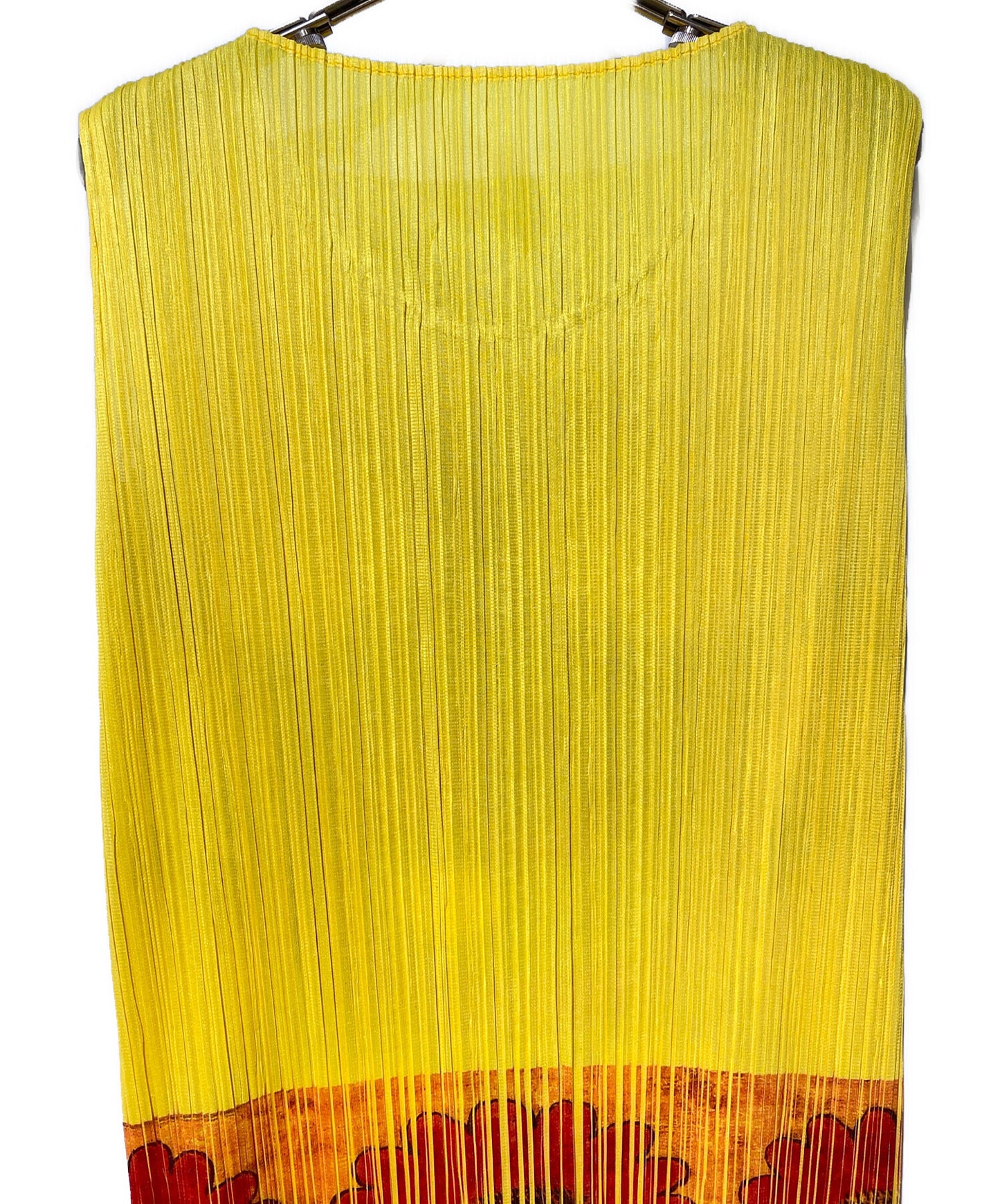 [Pre-owned] PLEATS PLEASE Sleeveless dress with all-over pattern PP89-JH216