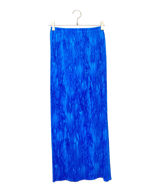 [Pre-owned] PLEATS PLEASE Pleated long skirt with all-over pattern PP63-JG113