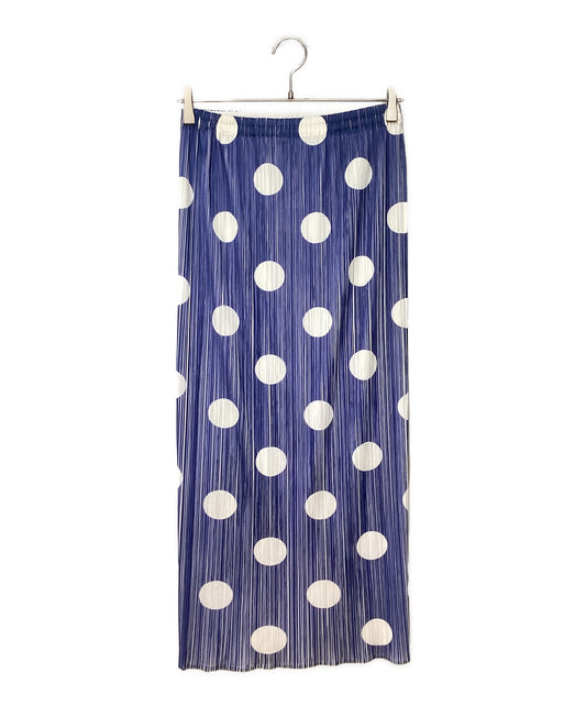 [Pre-owned] PLEATS PLEASE Dot-patterned long skirt PP72-JG713