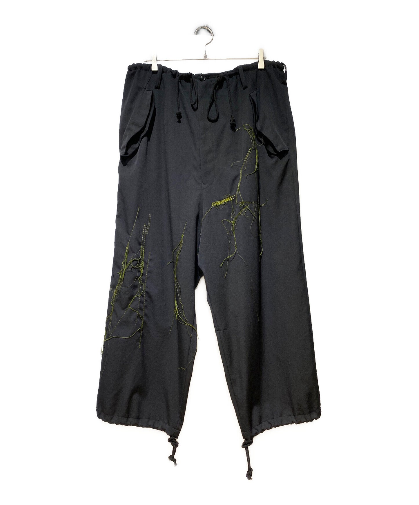 [Pre-owned] Y's Yellow Embroidered Balloon Pants YR-P16-100