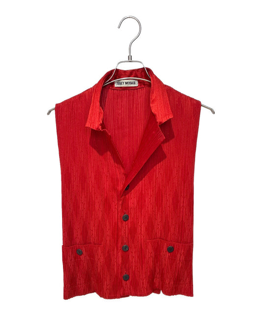 [Pre-owned] ISSEY MIYAKE Pleated Sleeveless Vest IM63-FE901