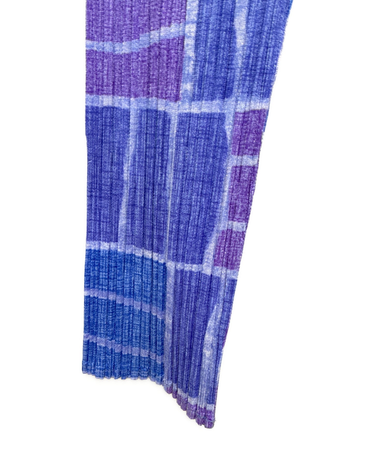 [Pre-owned] PLEATS PLEASE Long-sleeved pleated full-length button blouse PP84-JK983