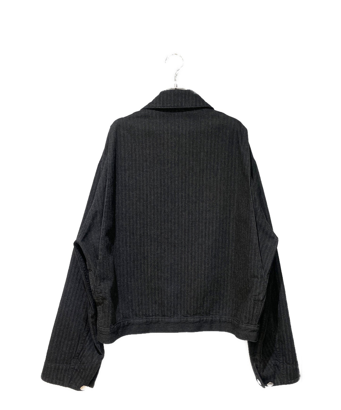 [Pre-owned] PRADA Logo Plate Denim Jacket GEB280 S000 16HD