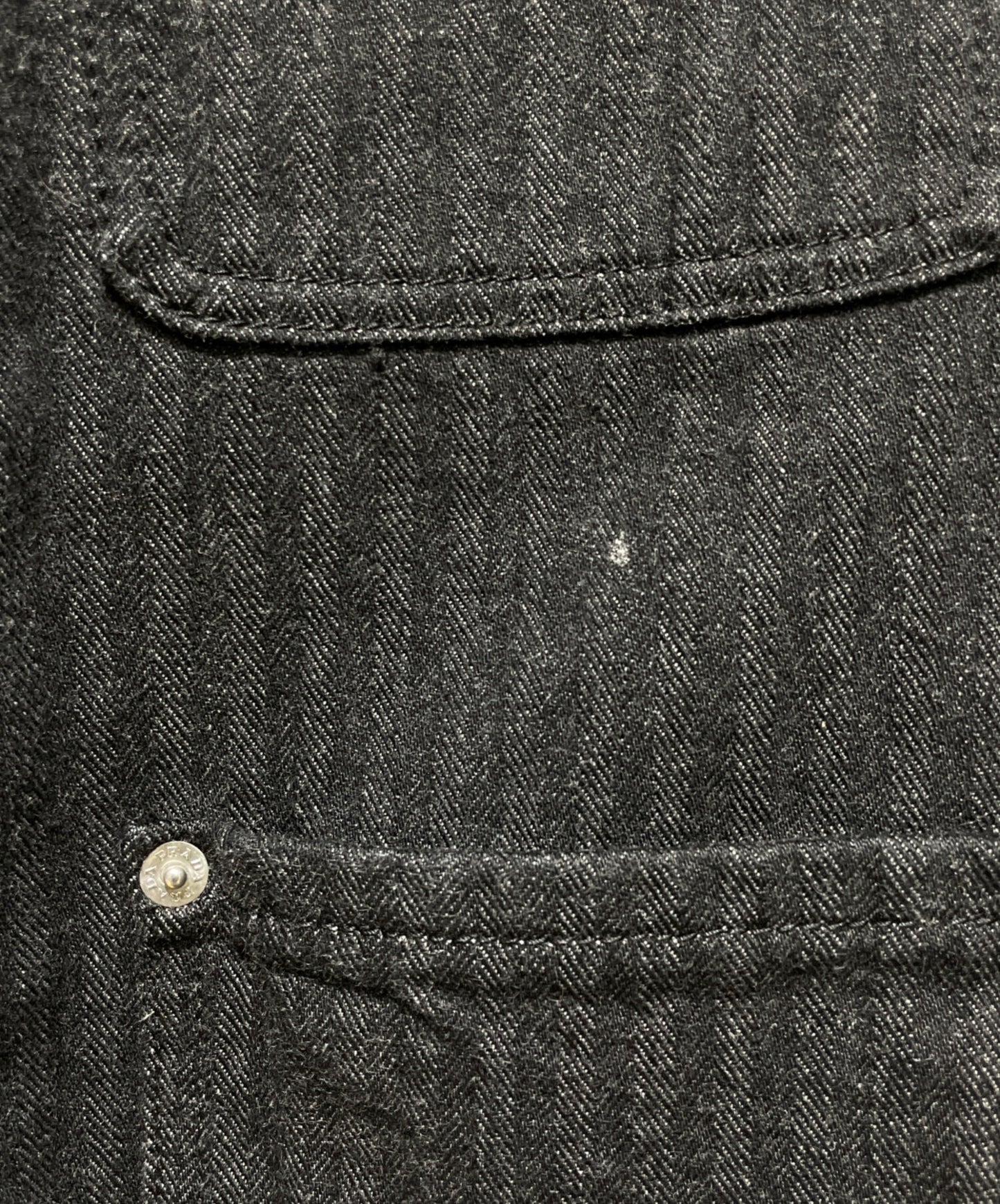 [Pre-owned] PRADA Logo Plate Denim Jacket GEB280 S000 16HD