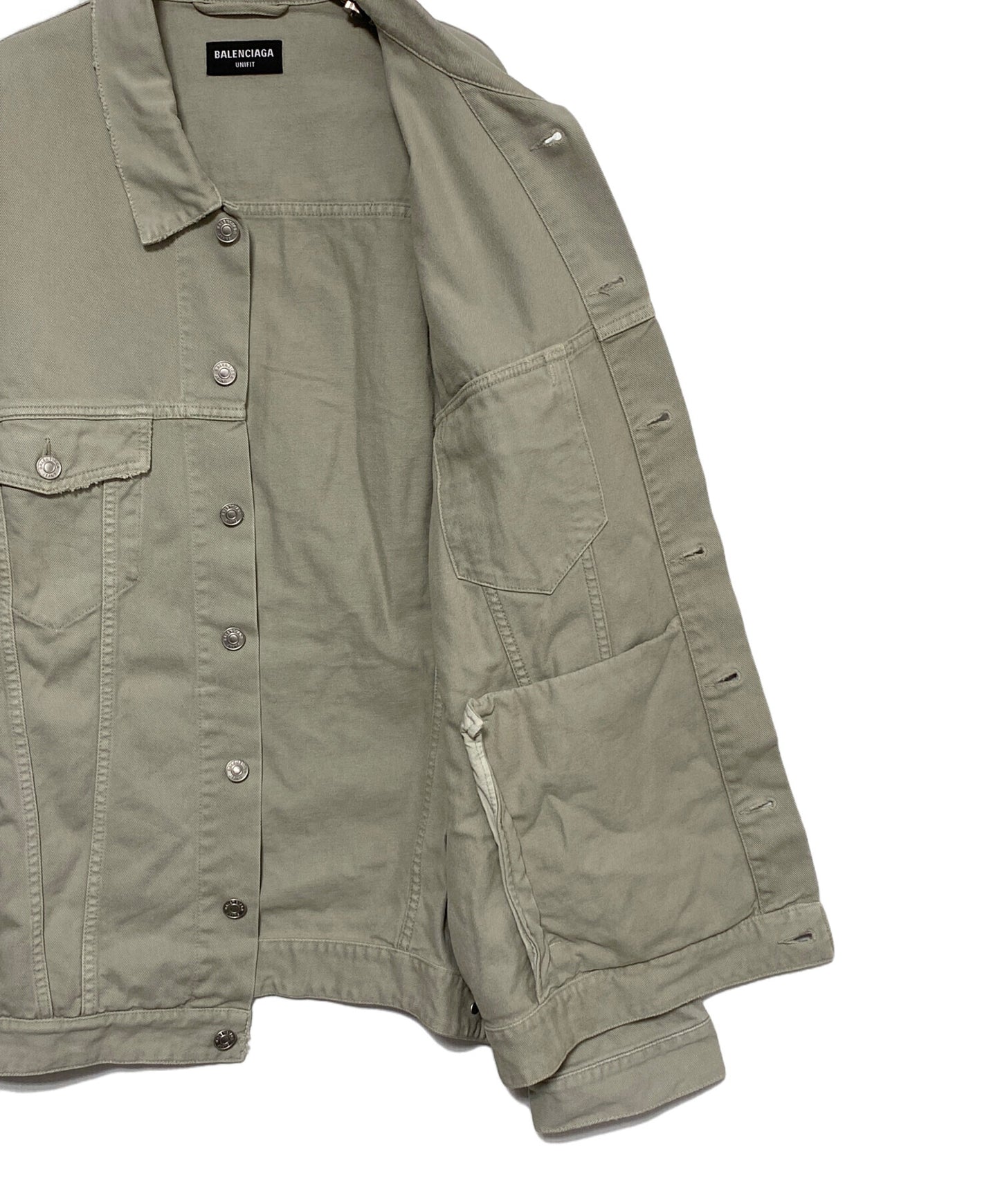 [Pre-owned] BALENCIAGA Oversize denim jacket 697778 TJW94