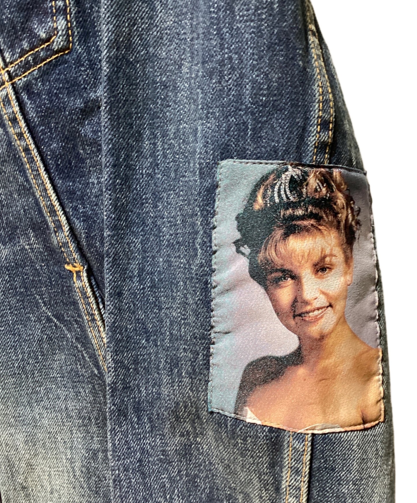 [Pre-owned] UNDERCOVER 24AW TWIN PEAKS Photo Patch Denim Jacket UC2D9201