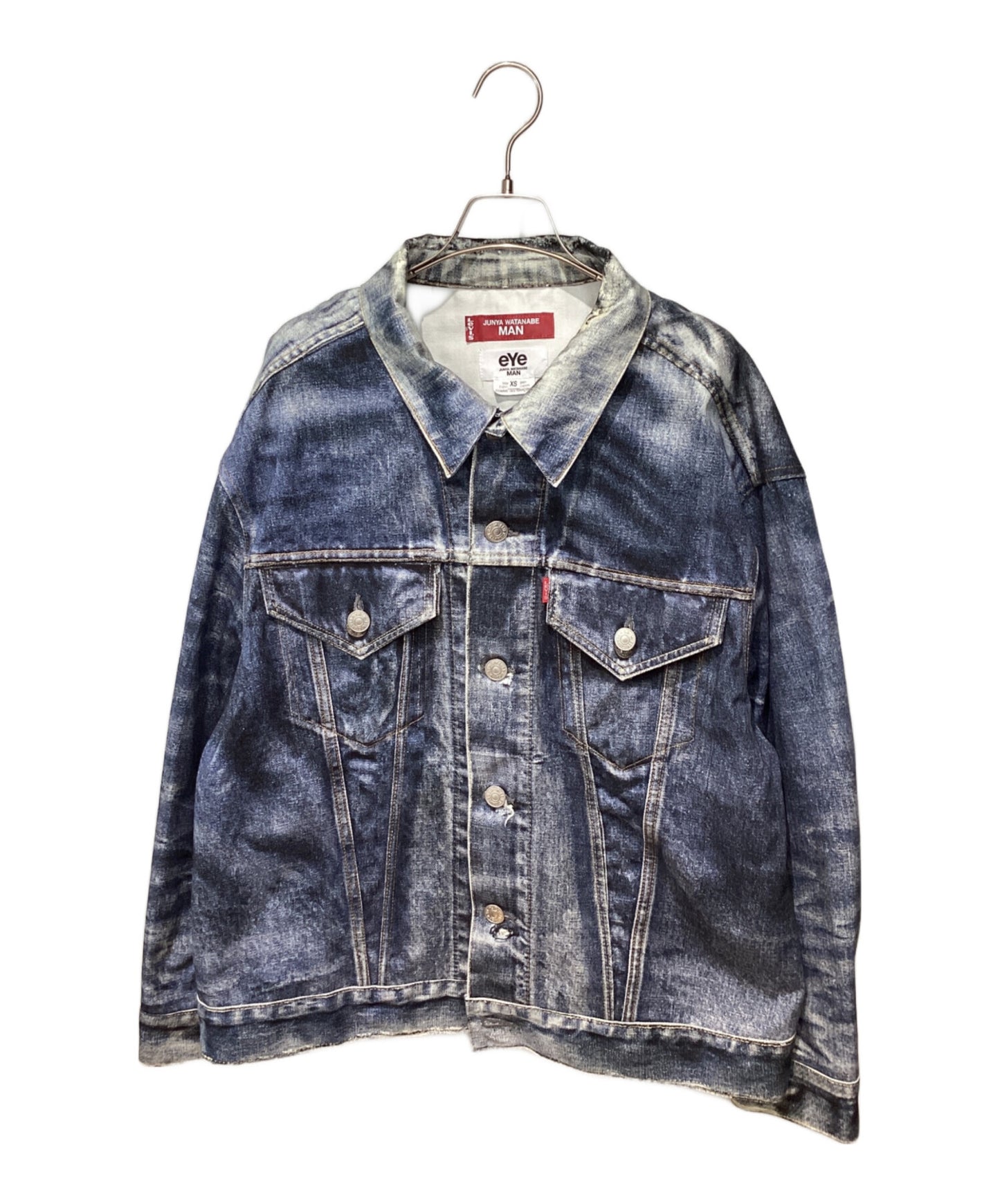 [Pre-owned] eYe COMME des GARCONS JUNYAWATANABE MAN 25SS Cotton twill inkjet print Levi's W name BerBerJin WO-J911