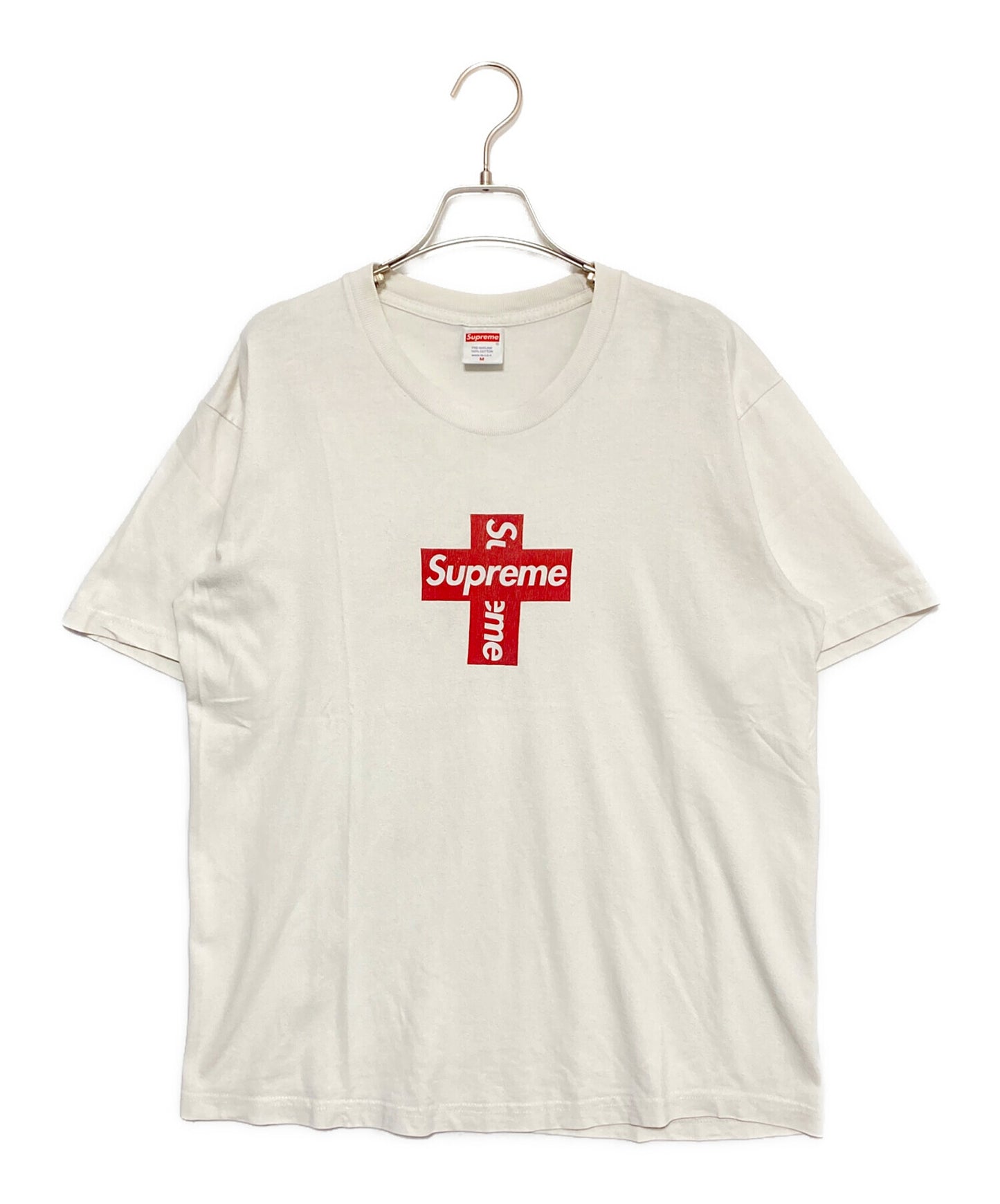 [Pre-owned] SUPREME Cross Box Logo Tee ( Cross Box Logo Tee )