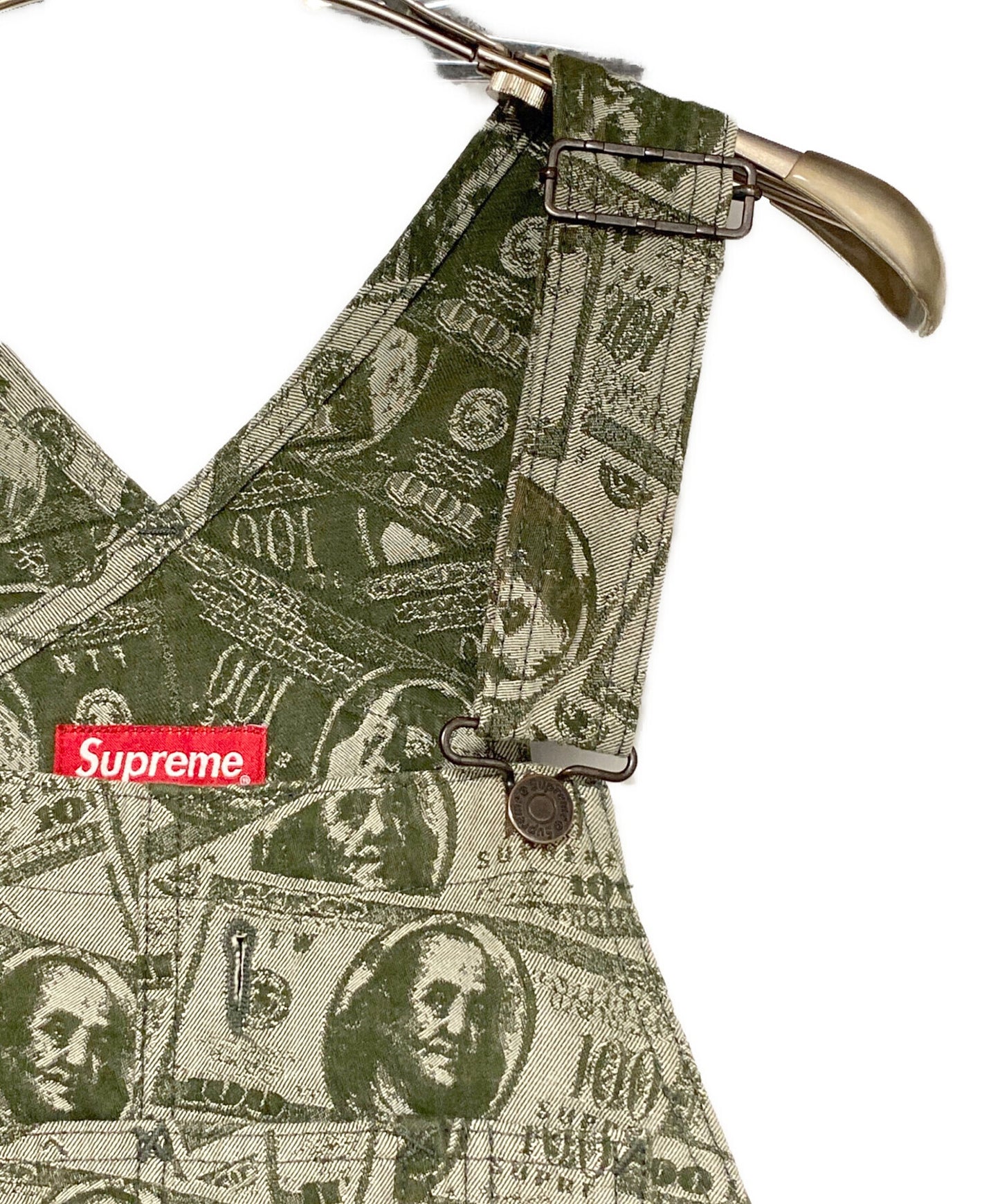 [Pre-owned] SUPREME 100 Dollar Bill Overalls