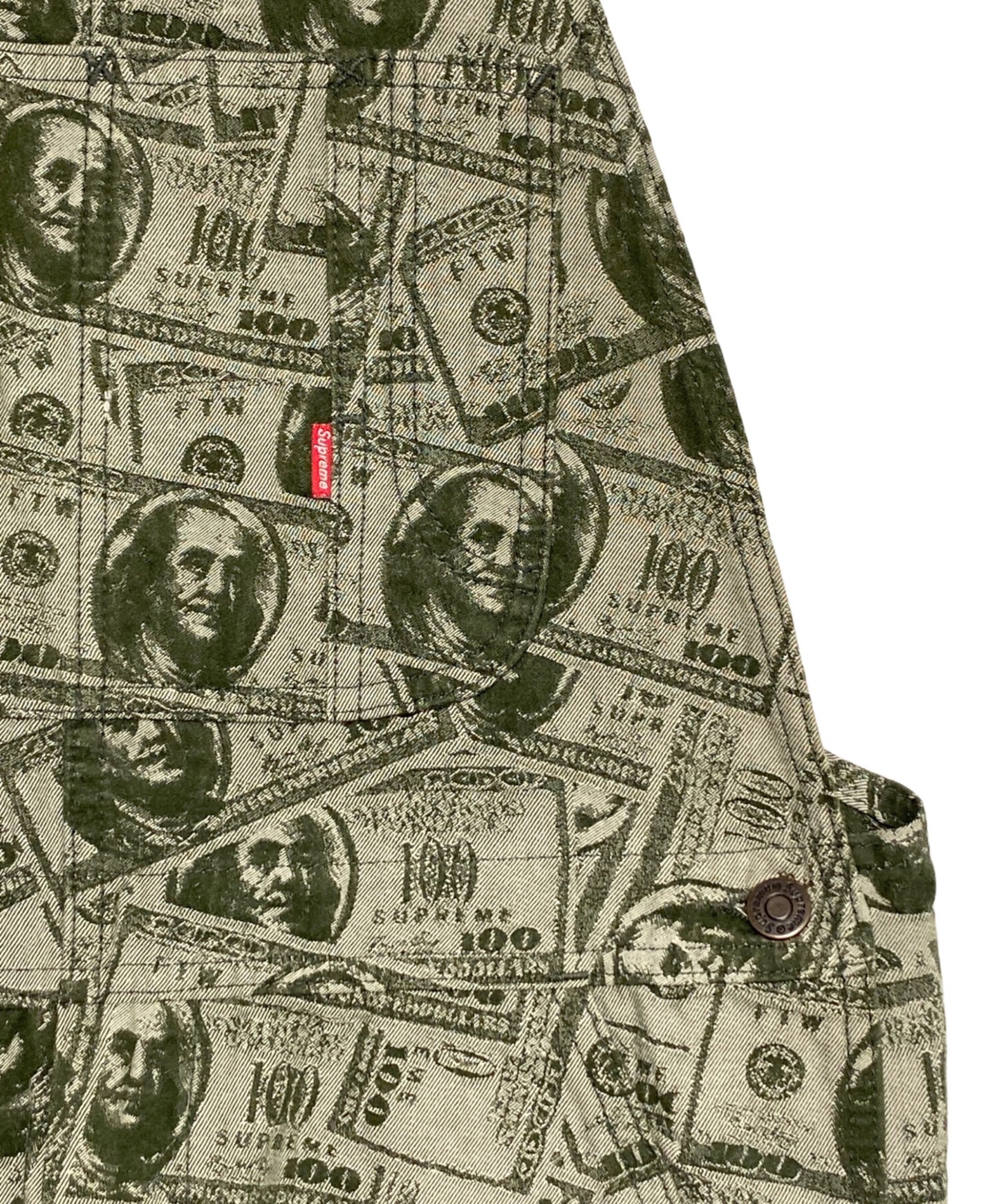 [Pre-owned] SUPREME 100 Dollar Bill Overalls