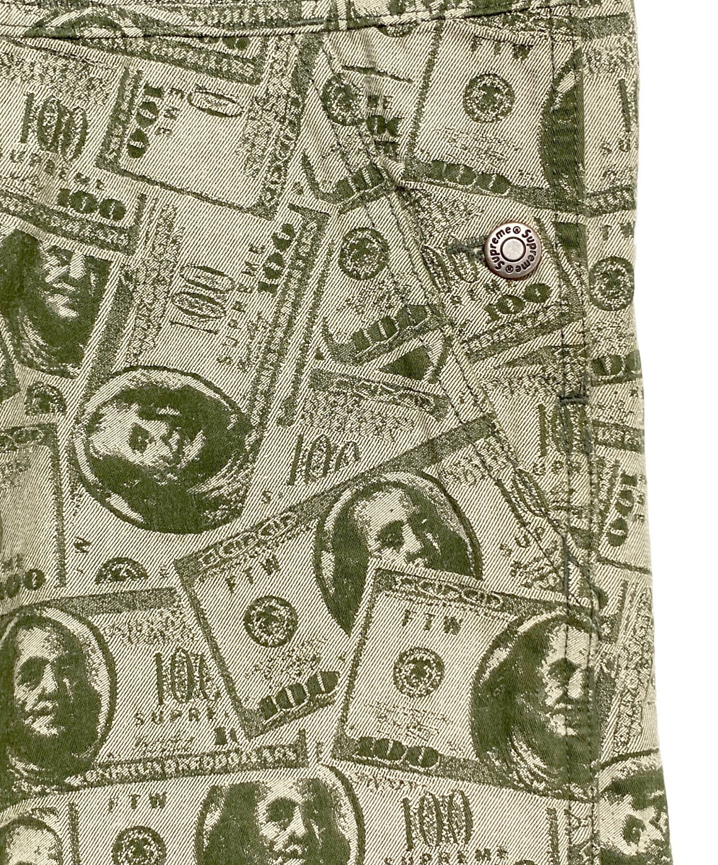 [Pre-owned] SUPREME 100 Dollar Bill Overalls