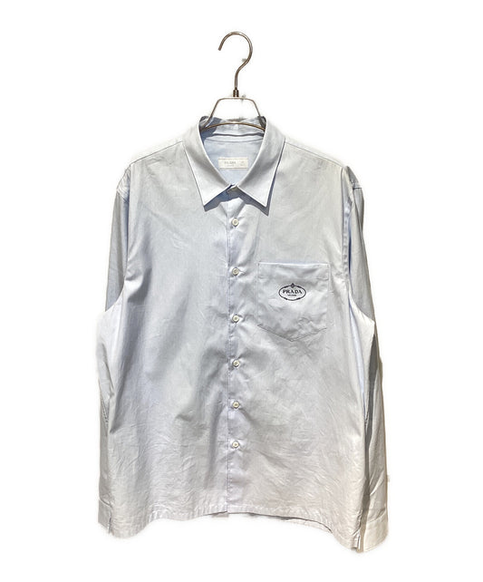 [Pre-owned] PRADA Logo Embroidery Shirts UCN425 S221