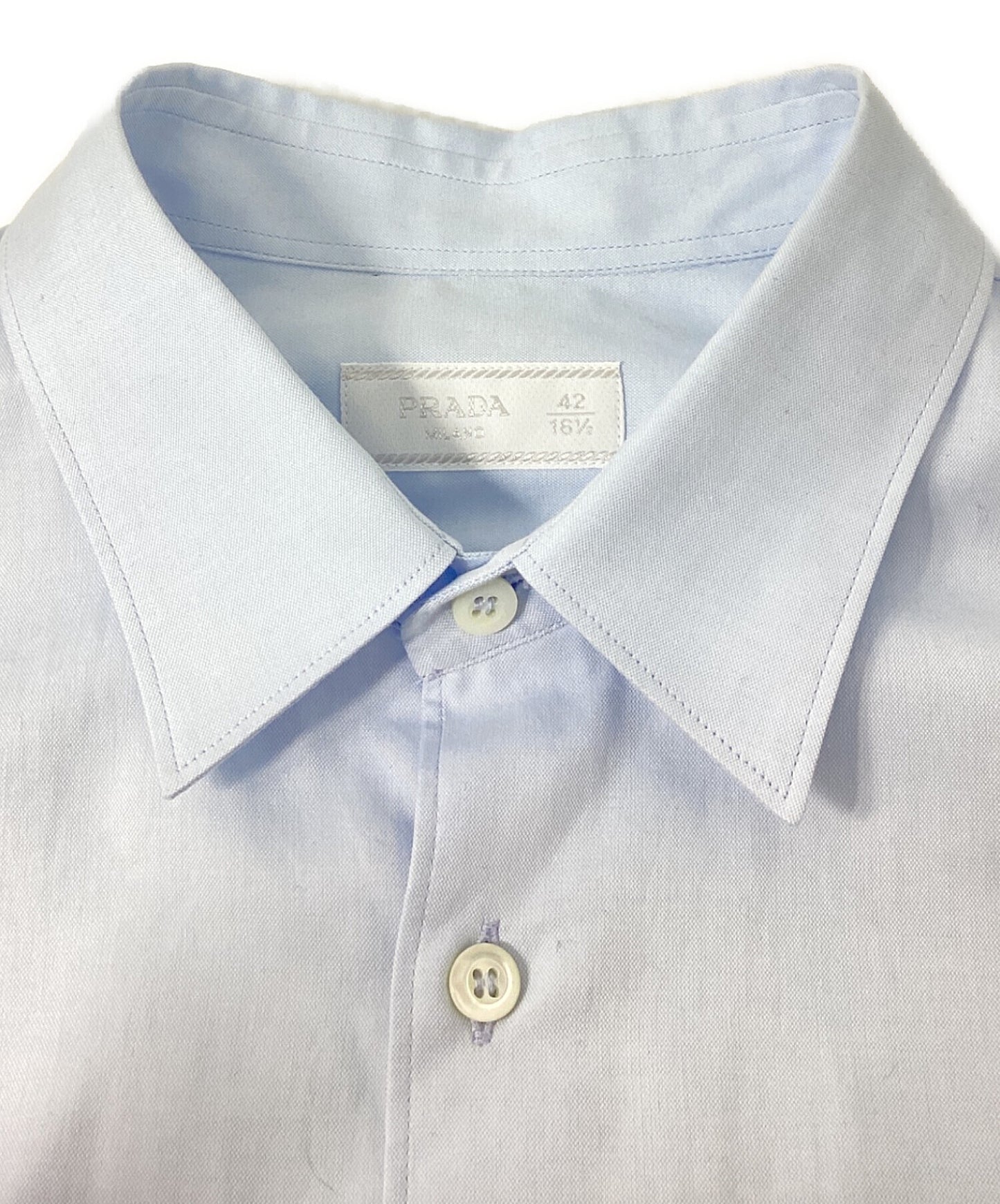 [Pre-owned] PRADA Logo Embroidery Shirts UCN425 S221