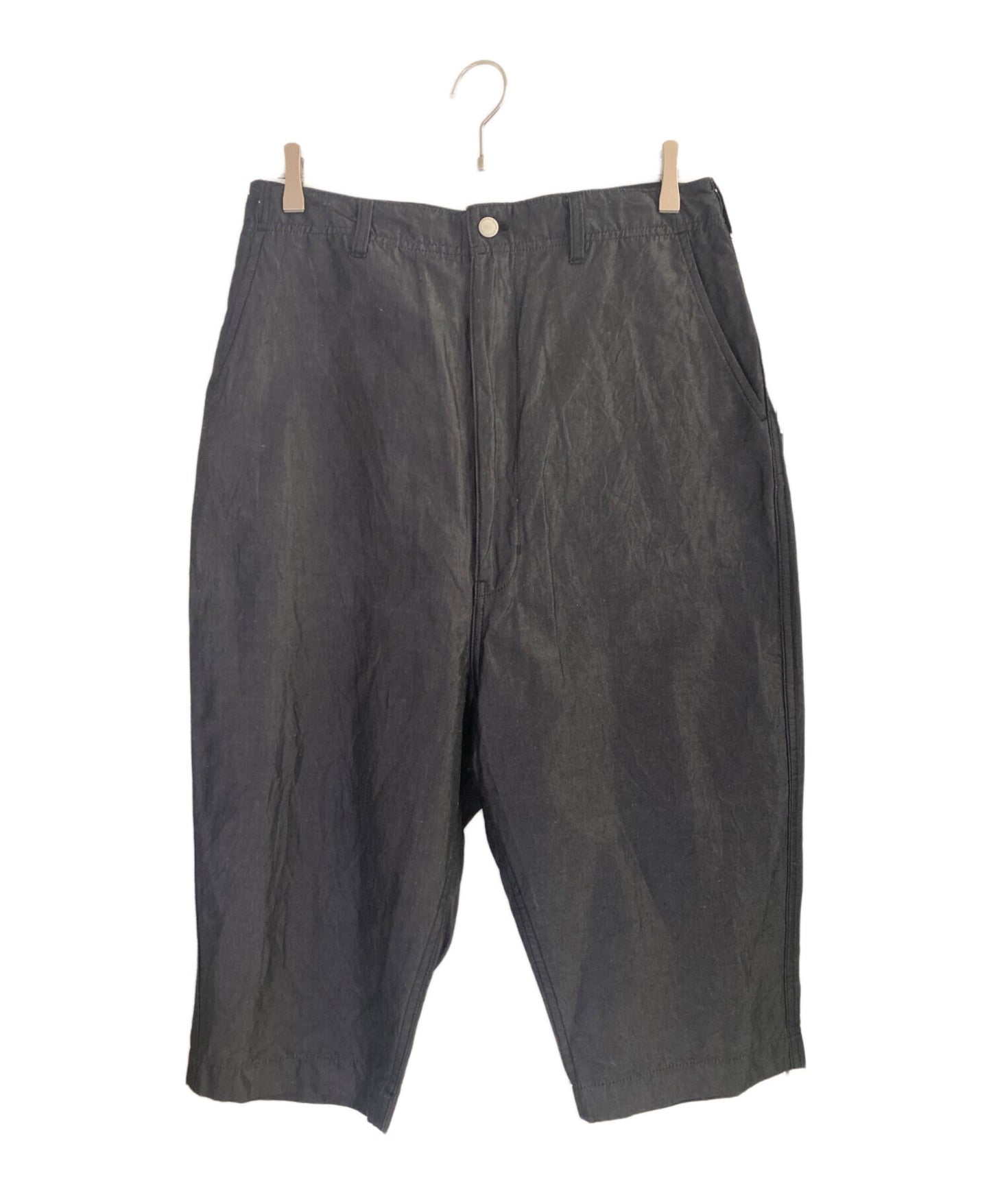 [Pre-owned] COMME des GARCONS HOMME Cotton Linen Wide Cropped Pants HO-P023-051-1-2