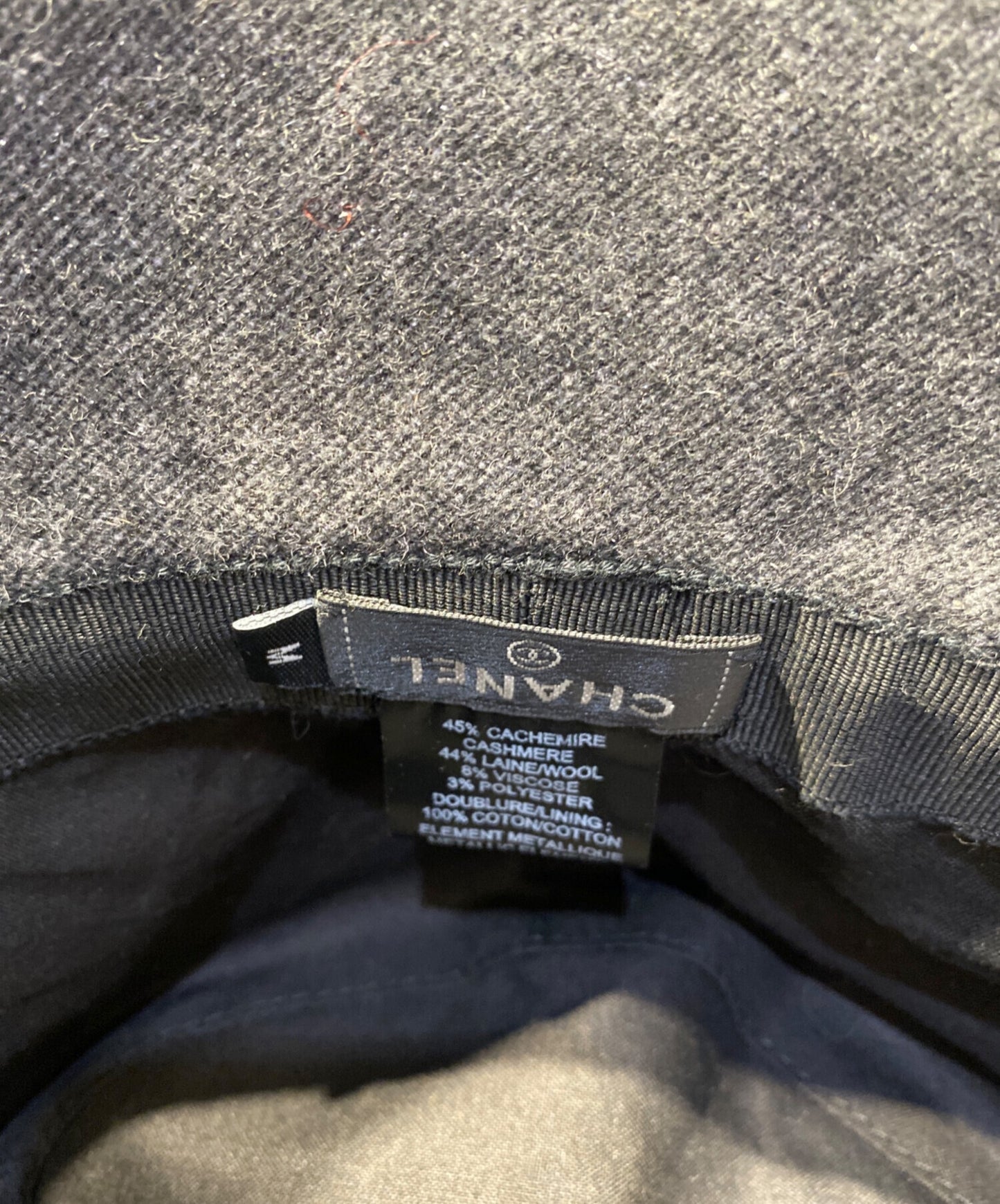 [Pre-owned] CHANEL Coco Mark Cashmere Wool Hat