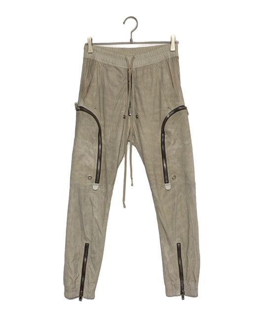 [Pre-owned] RICK OWENS Lamb leather Bauhaus cargo pants RU21S6377-LBA