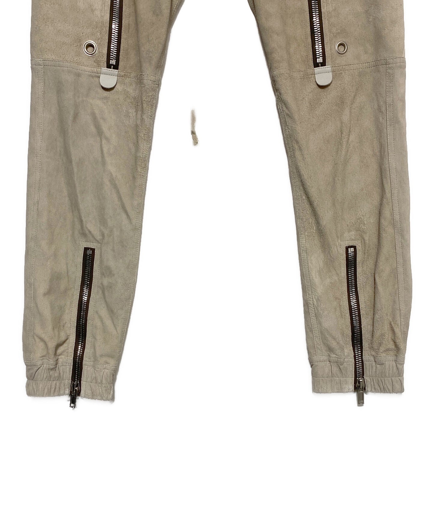 [Pre-owned] RICK OWENS Lamb leather Bauhaus cargo pants RU21S6377-LBA