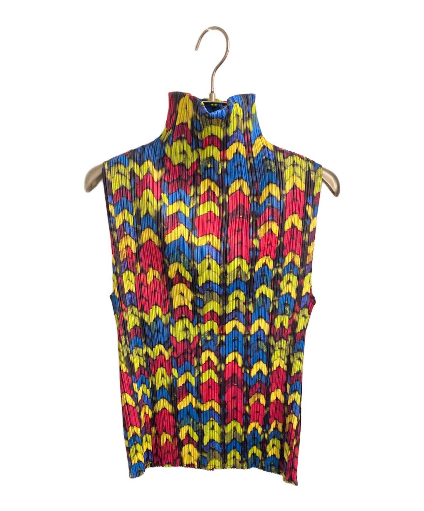 [Pre-owned] PLEATS PLEASE Floral Pleated Vest PP14-JE442
