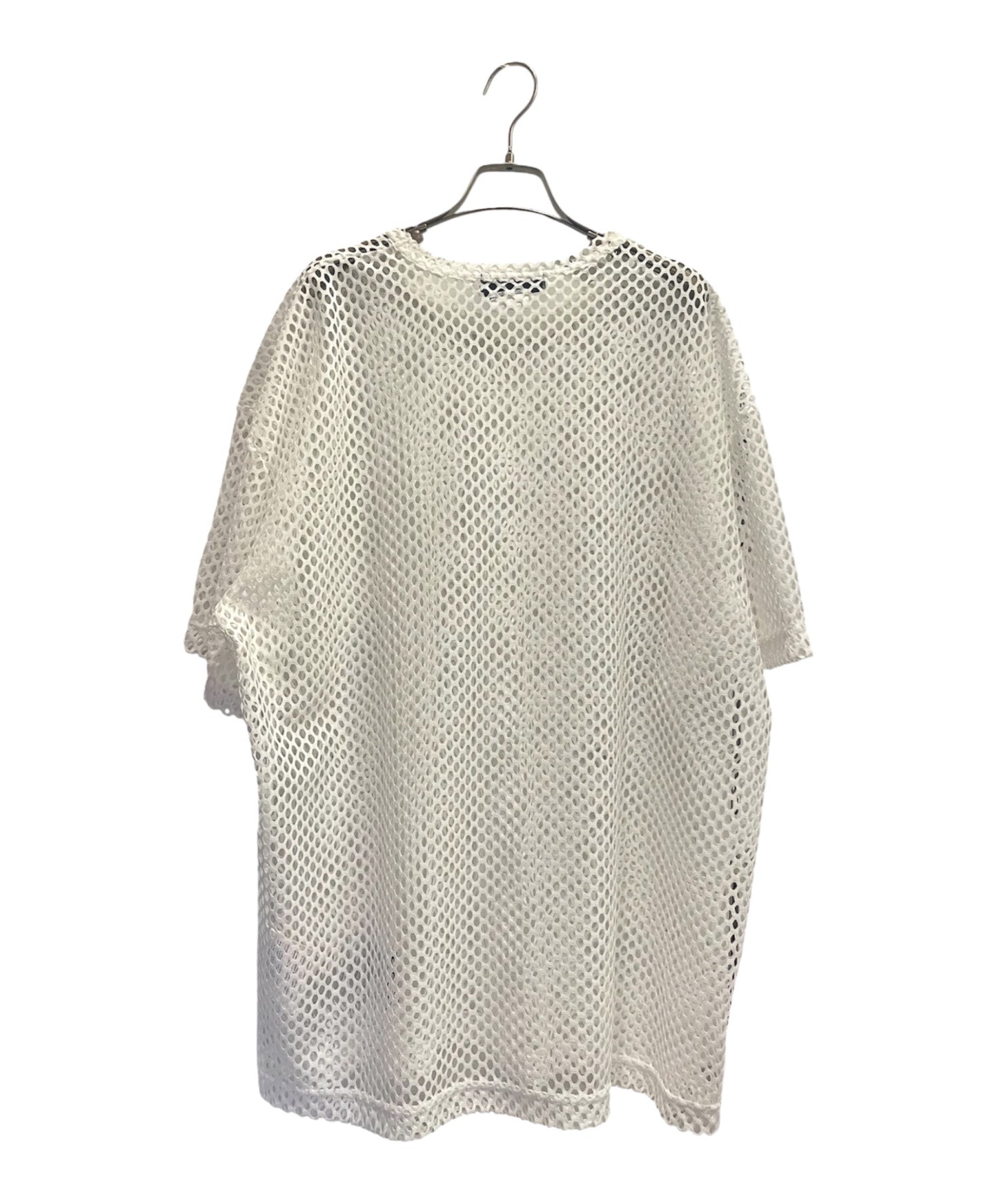 [Pre-owned] BLACK COMME des GARCONS Logo-Printed Mesh T-Shirt 1O-T0001