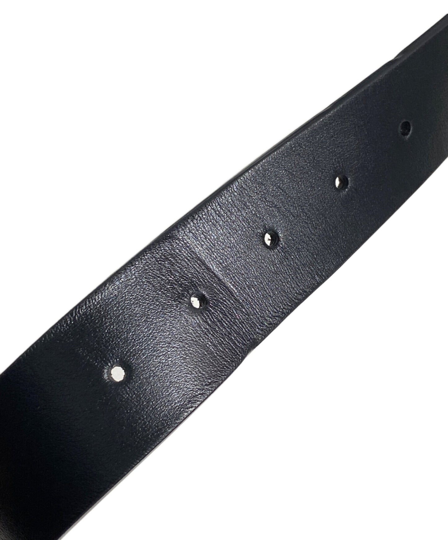 [Pre-owned] CELINE Logo-printed leather belt S-NE-0212