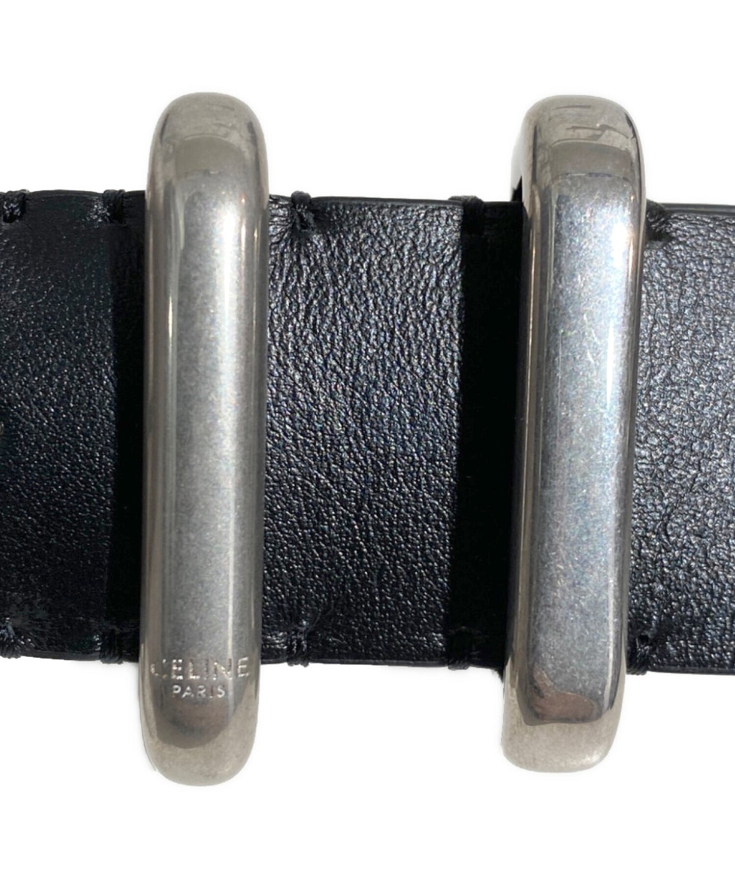 [Pre-owned] CELINE （Logo printed leather belt) S-NE-0212